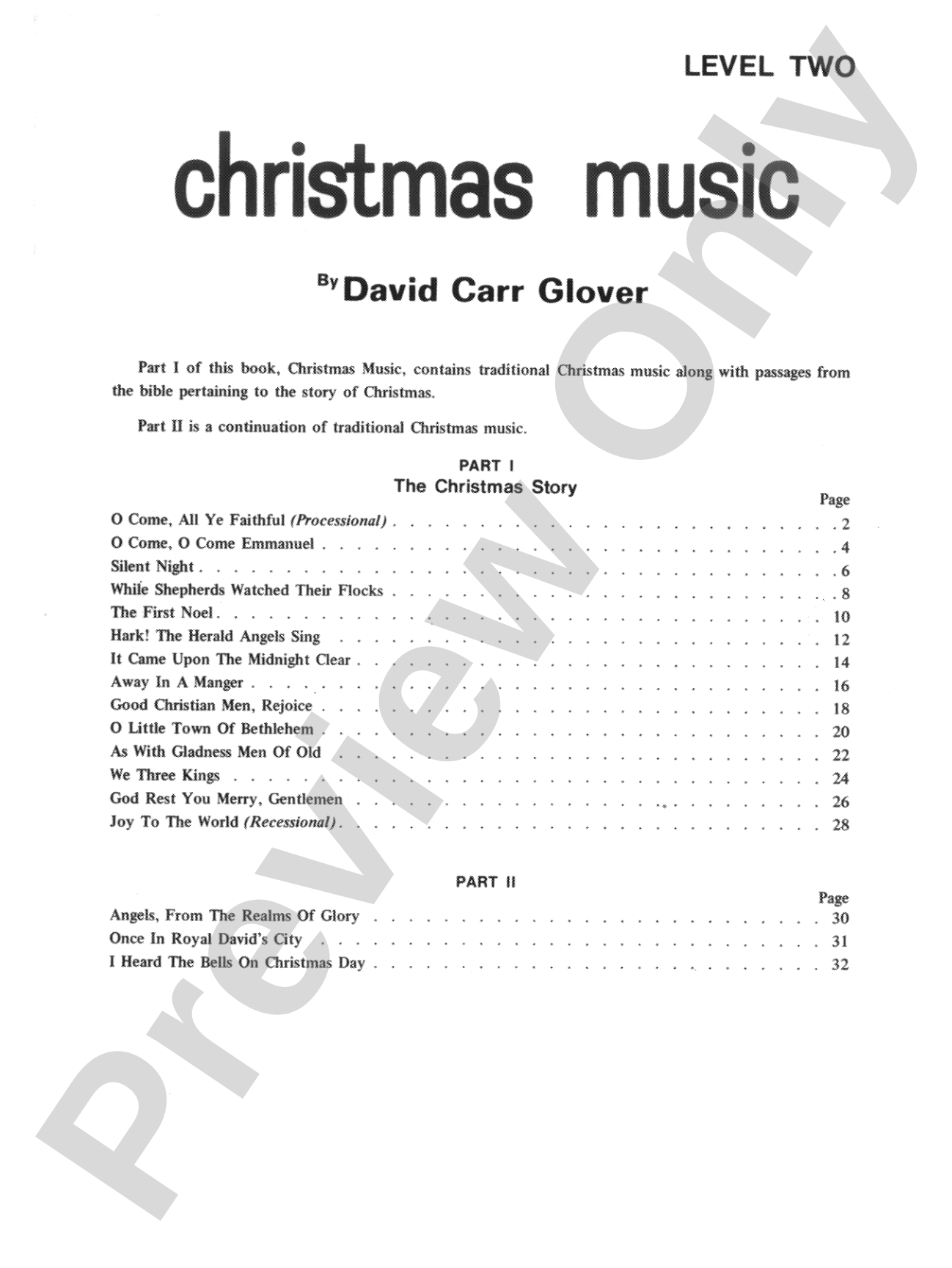 Christmas Music, Level 2: Piano