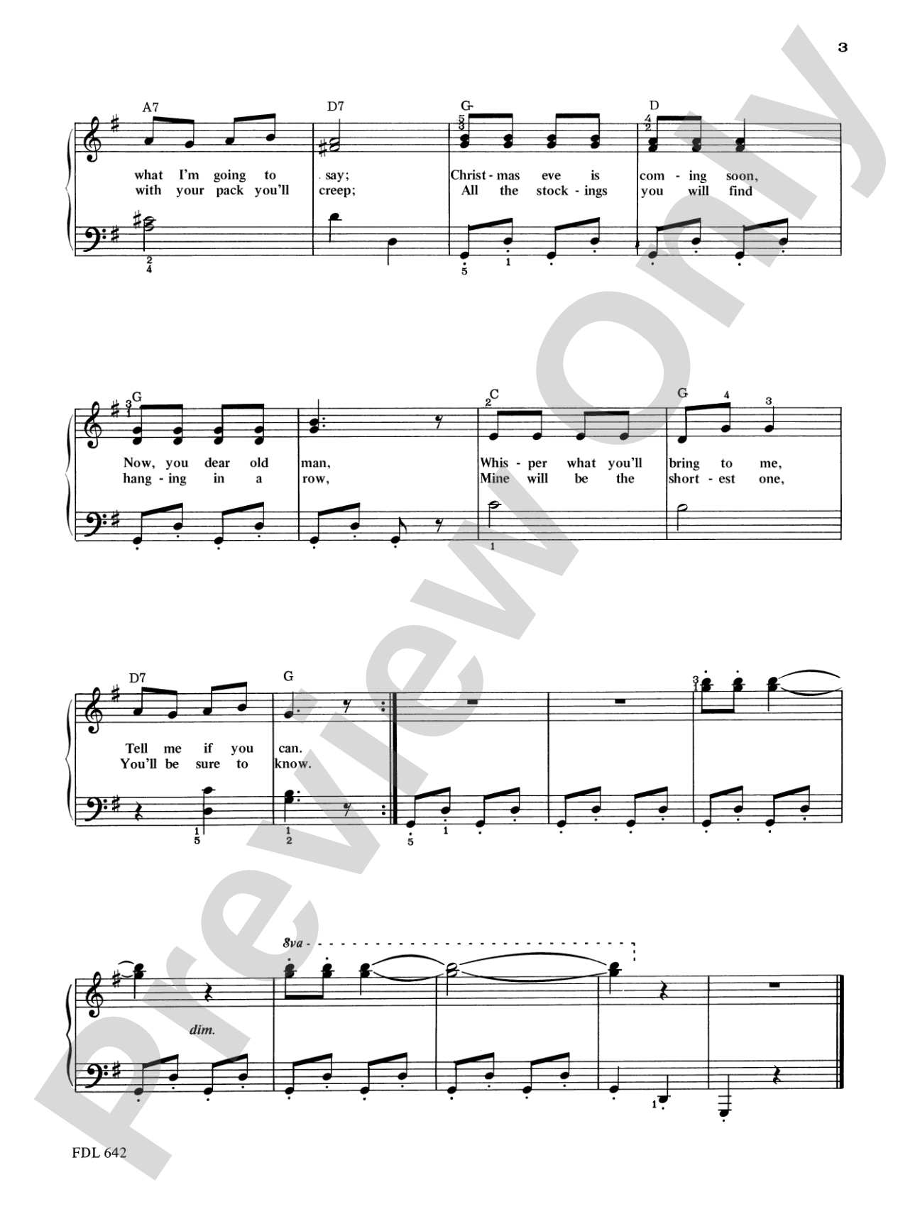 Christmas Music, Level 3: Piano