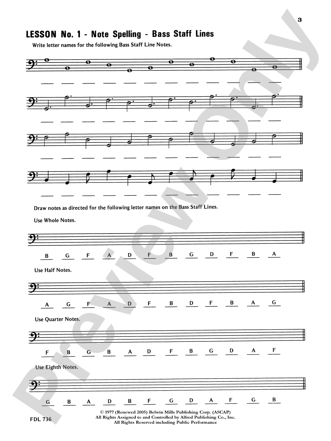 30 Notespelling Lessons, Level 2: Piano