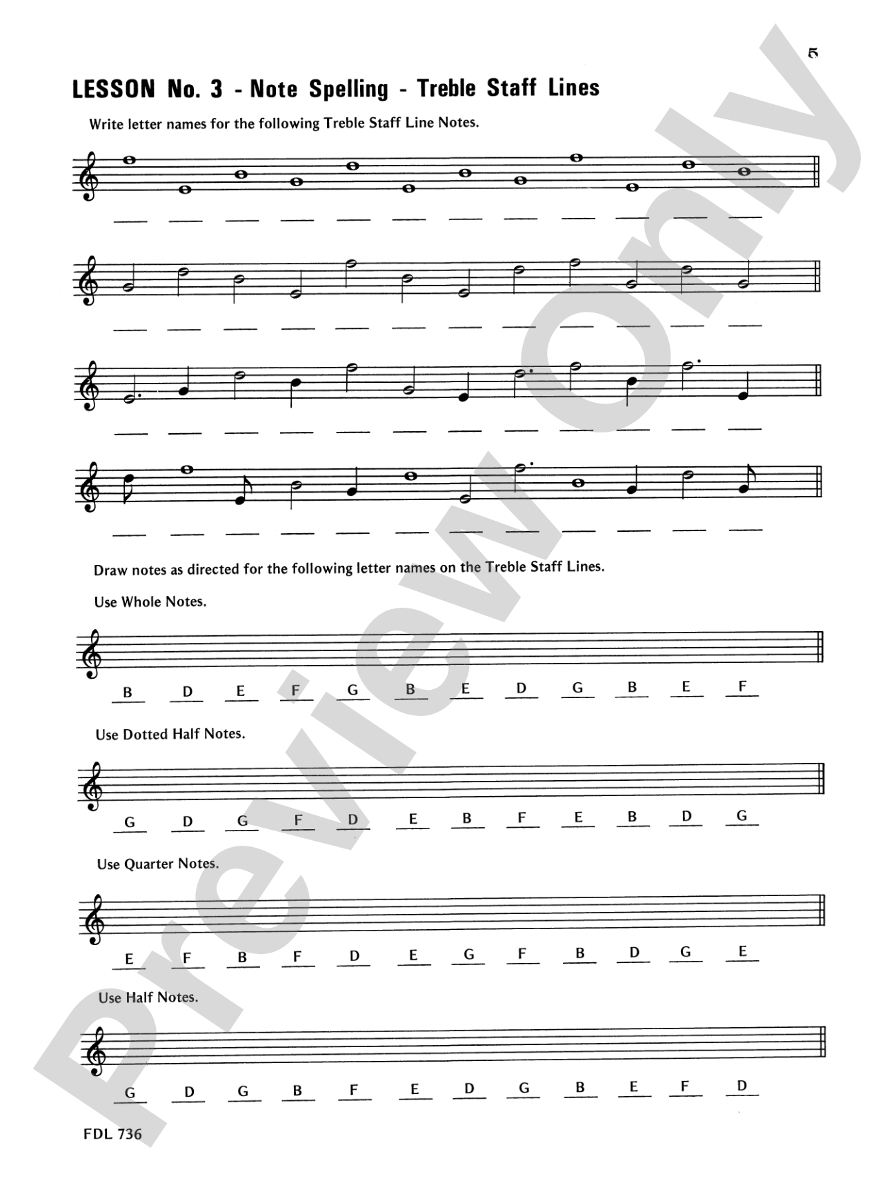 30 Notespelling Lessons, Level 2: Piano