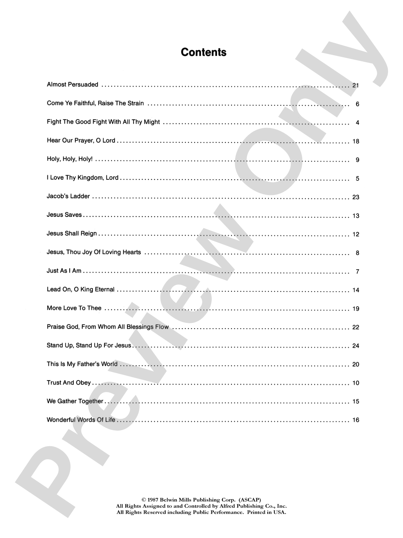 Sacred Music, Level 3: Piano