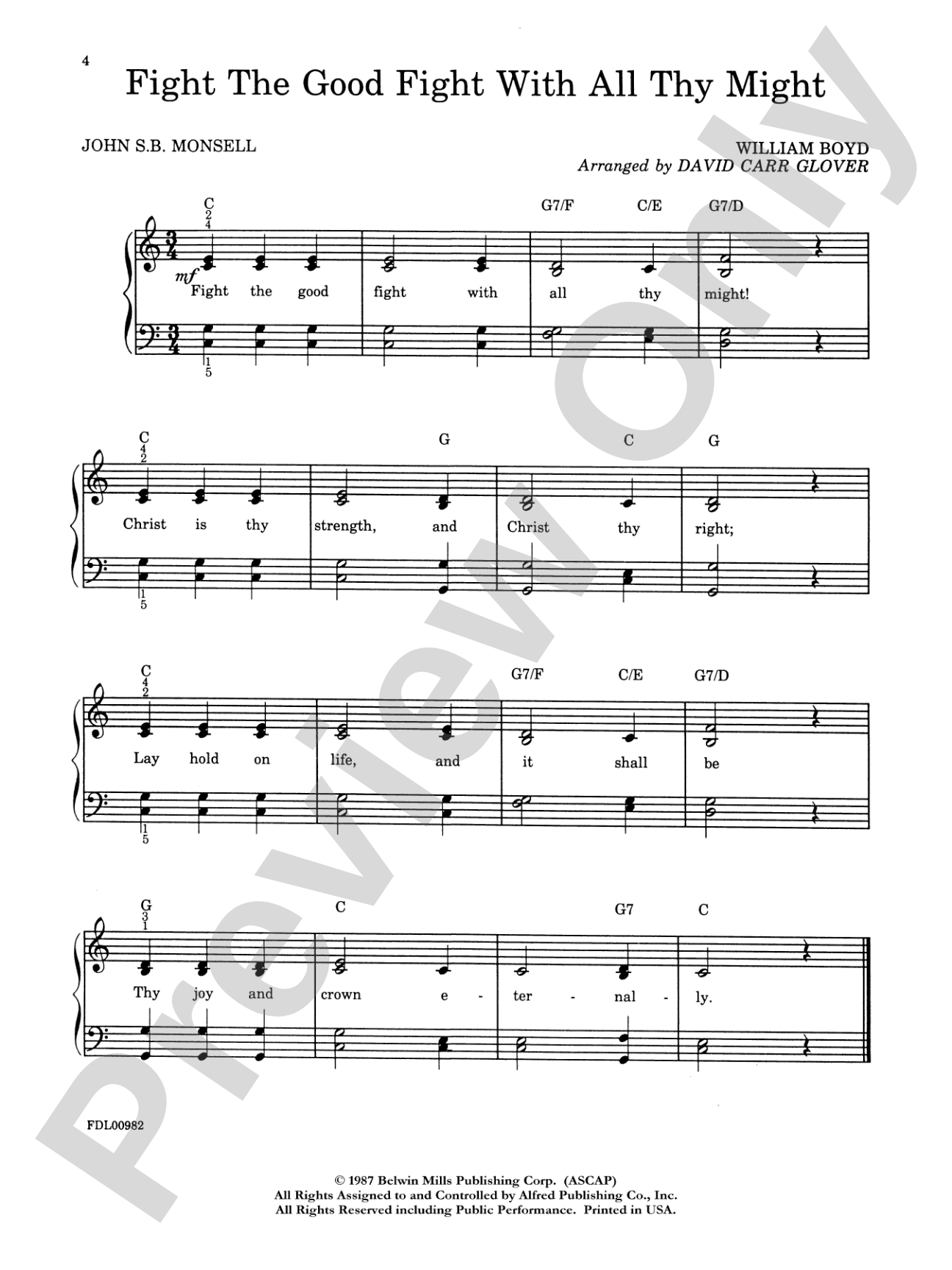 Sacred Music, Level 3: Piano