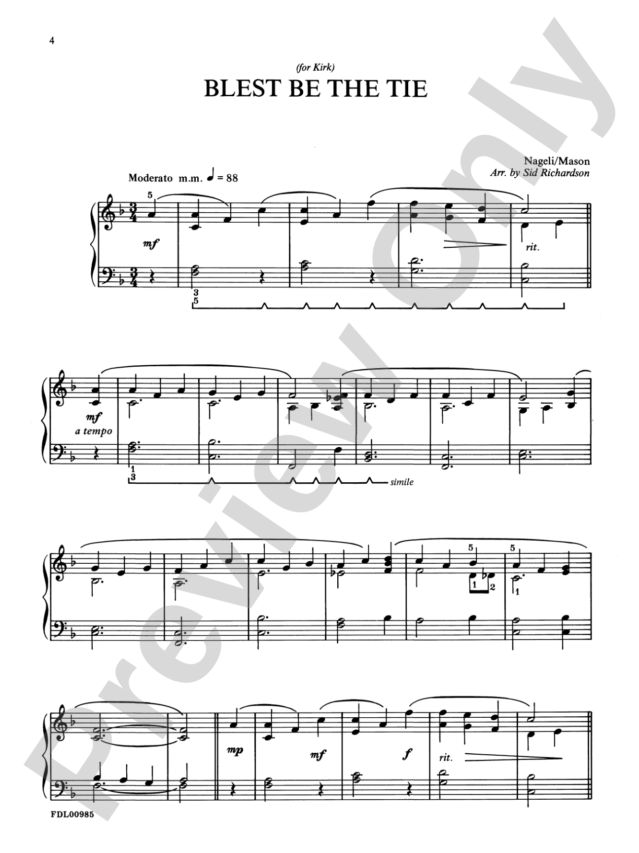 Hymn Reflections, Level 4: Piano Arrangements of Favorite Hymns: Piano