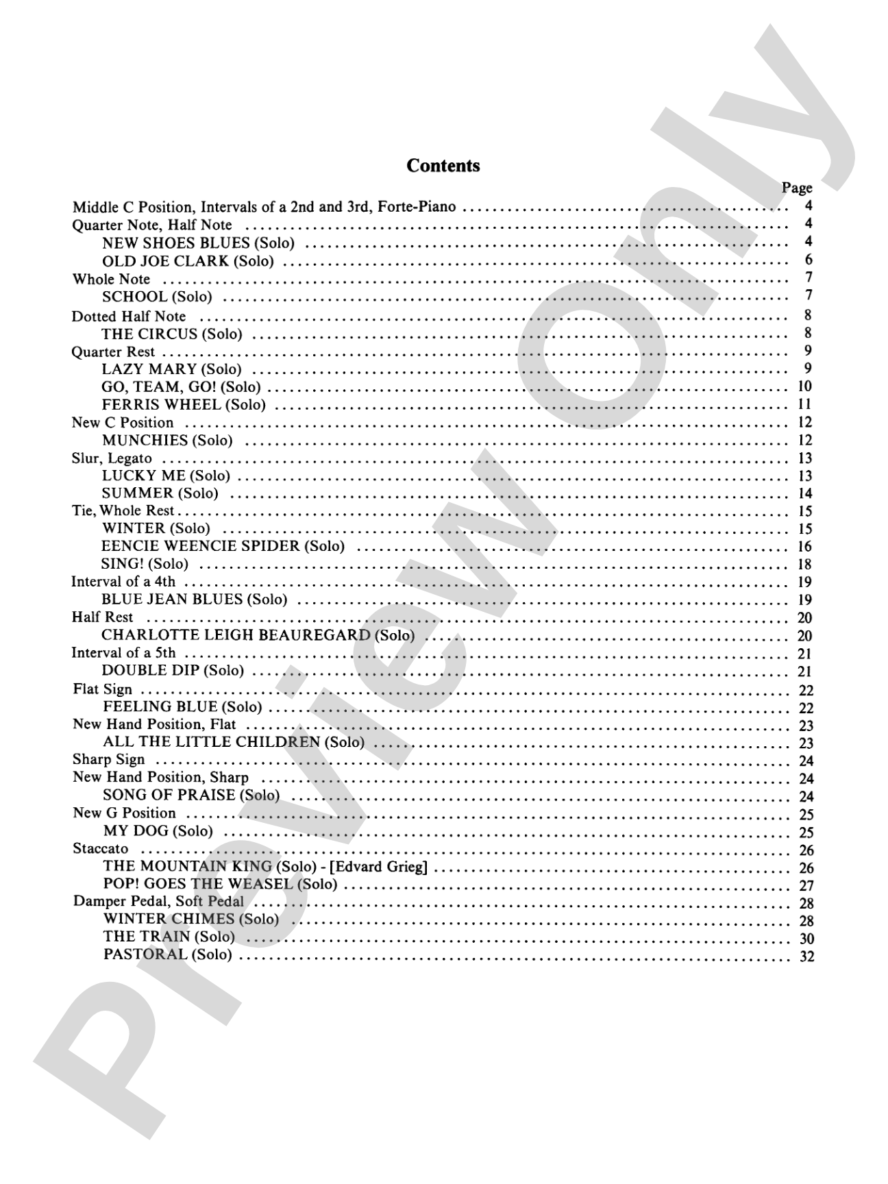 David Carr Glover Method for Piano: Performance, Primer: Piano