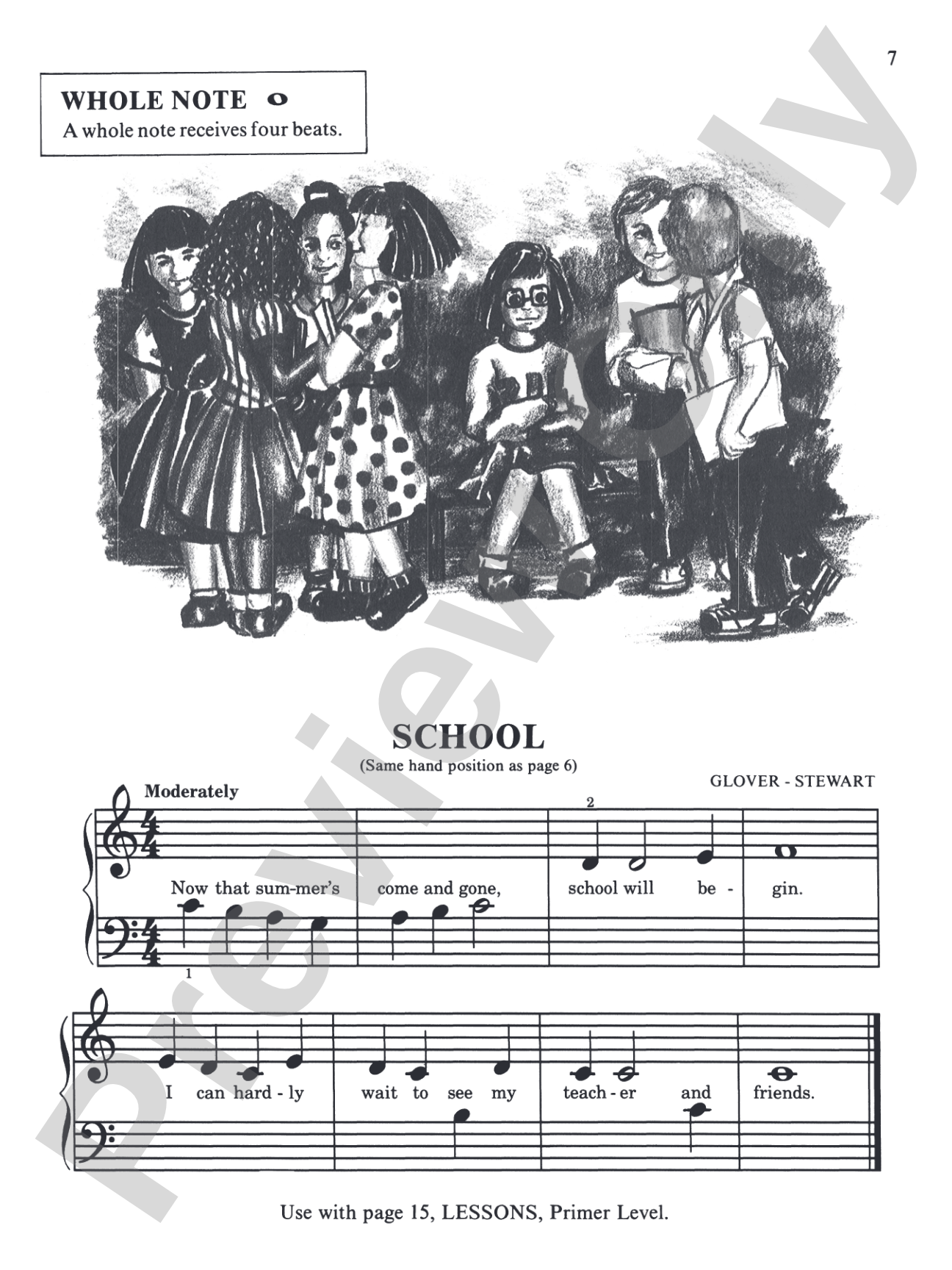 David Carr Glover Method for Piano: Performance, Primer: Piano