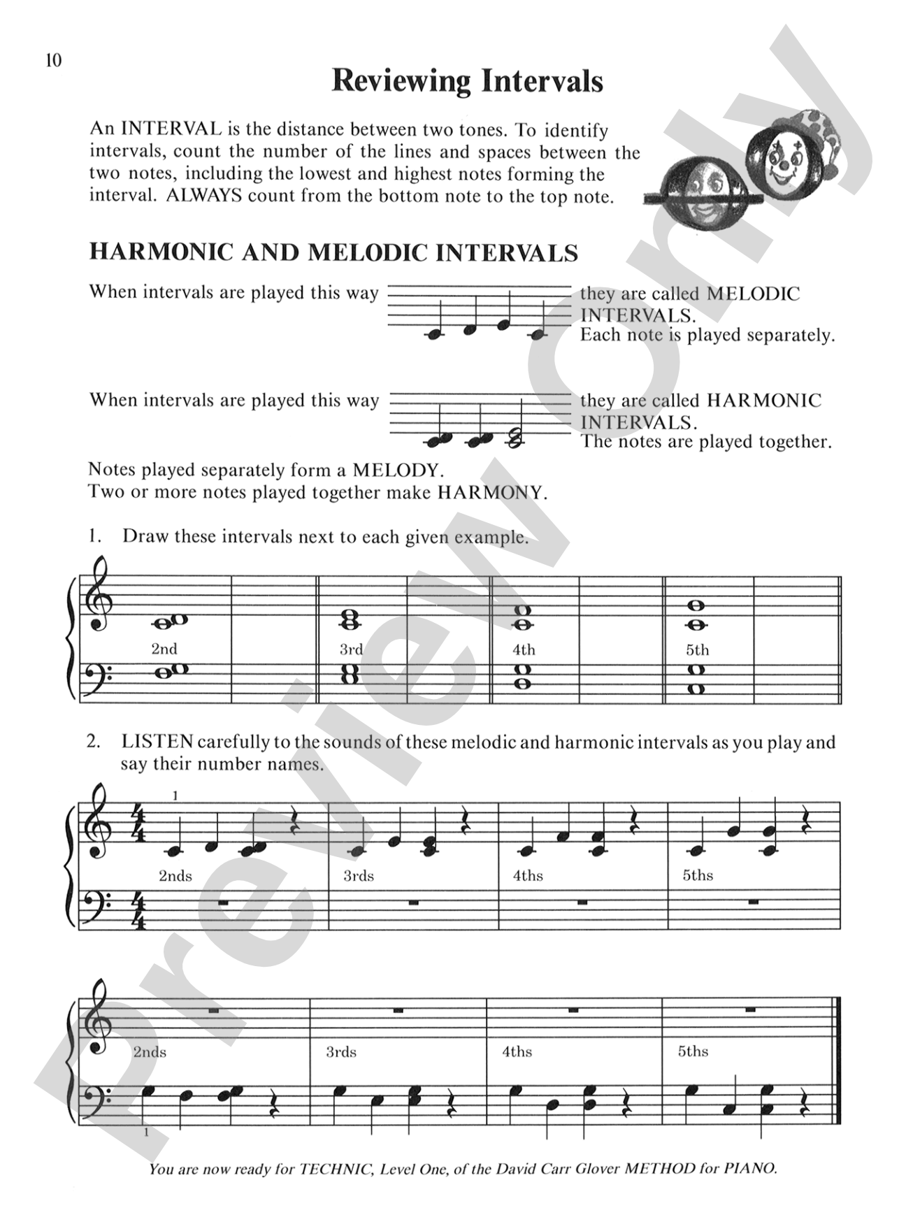 David Carr Glover Method for Piano: Lessons, Level 1: Piano