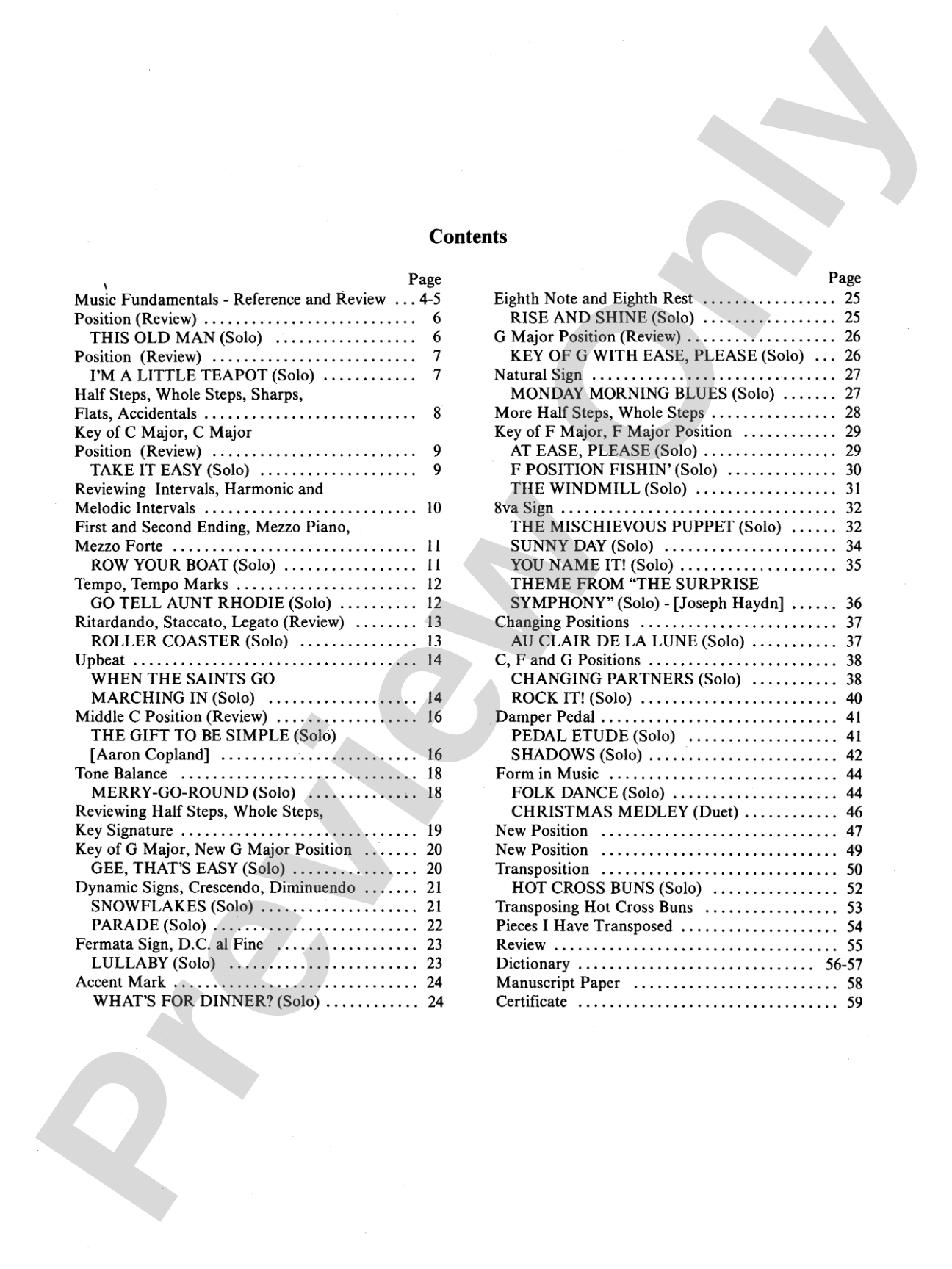 David Carr Glover Method for Piano: Lessons, Level 1: Piano