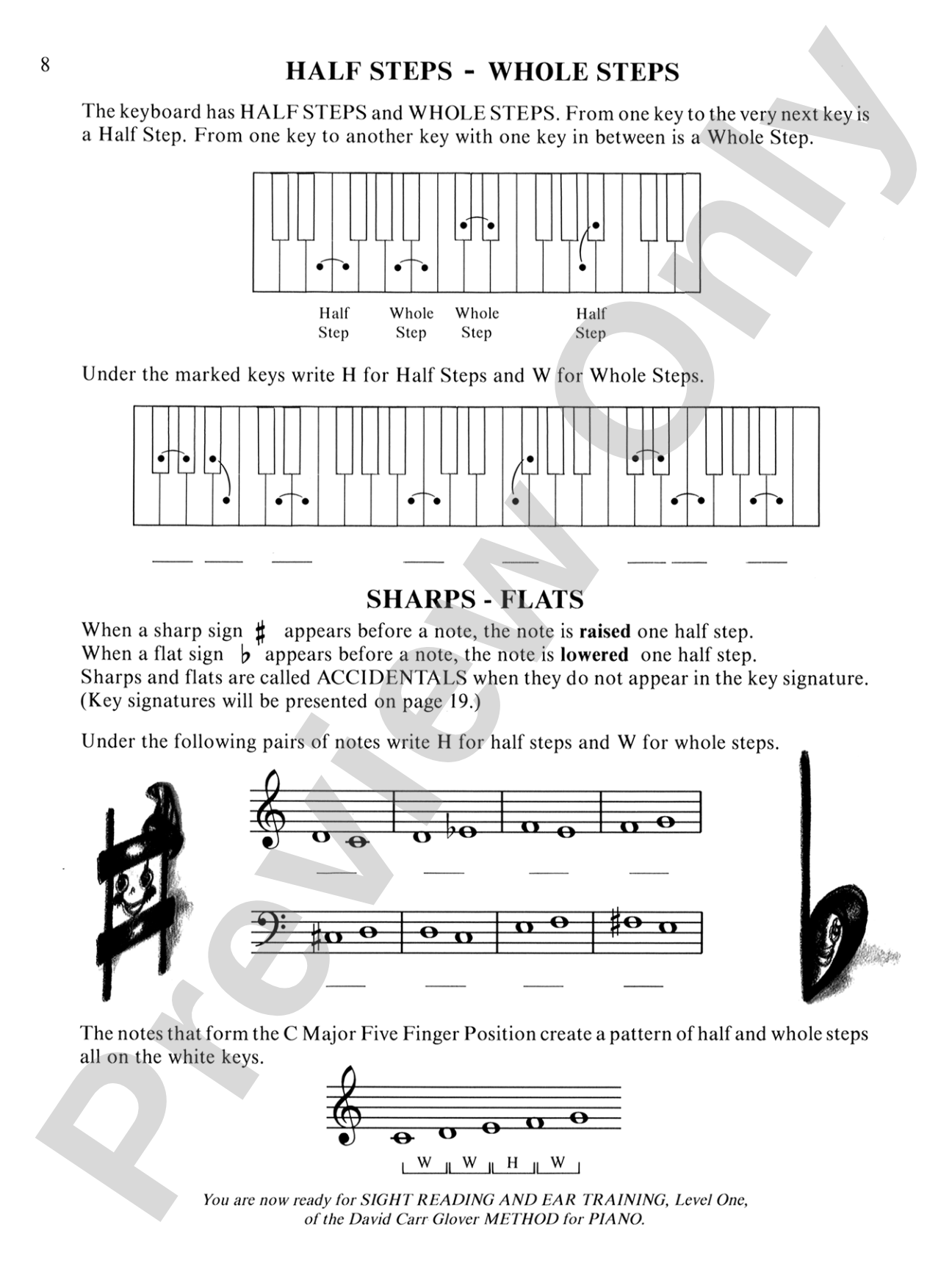David Carr Glover Method for Piano: Lessons, Level 1: Piano