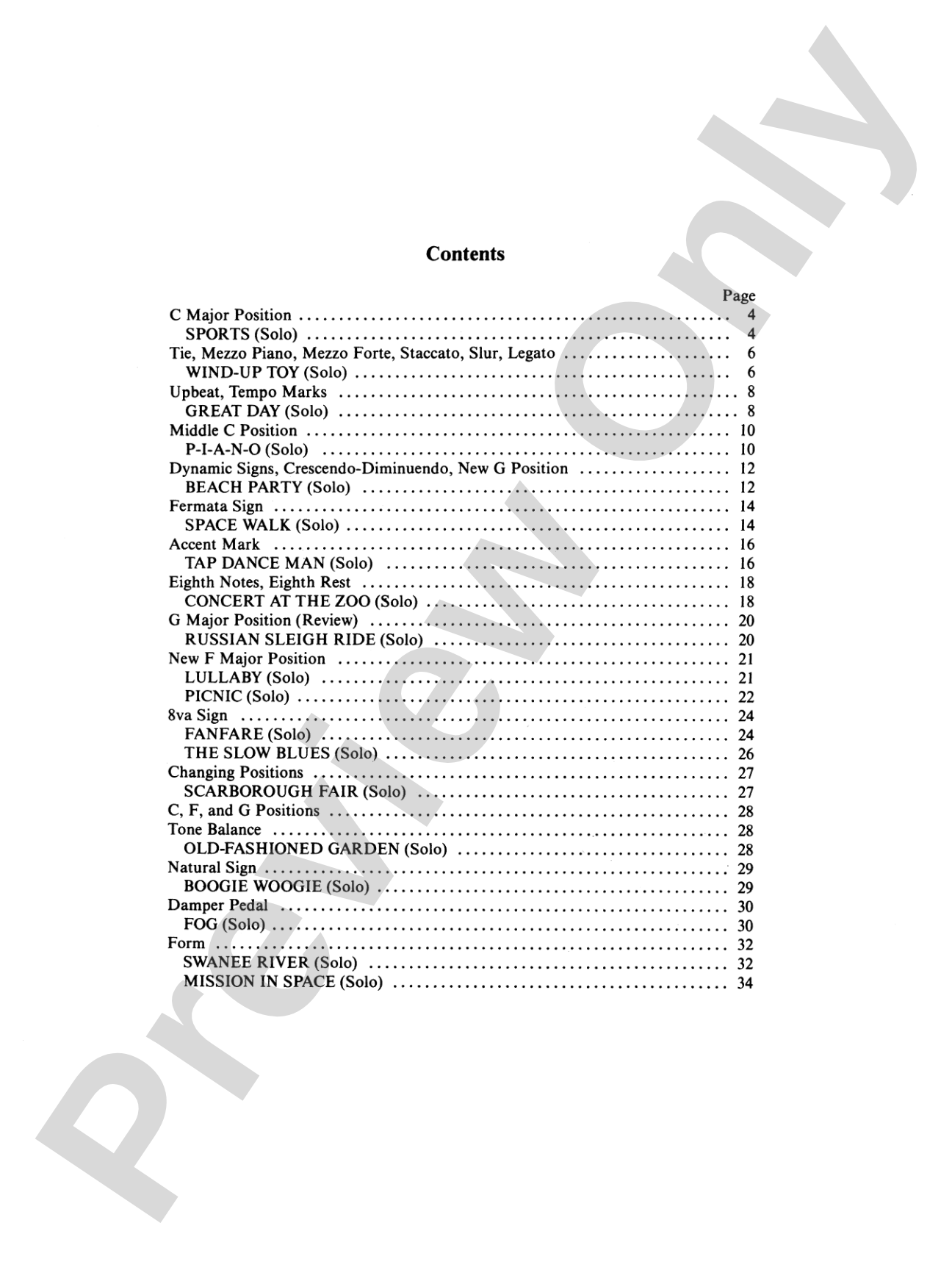 David Carr Glover Method for Piano: Performance, Level 1: Piano