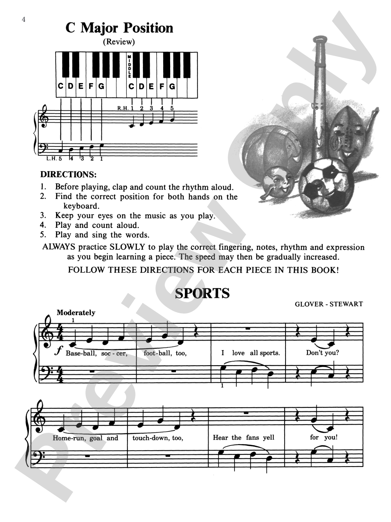 David Carr Glover Method for Piano: Performance, Level 1: Piano