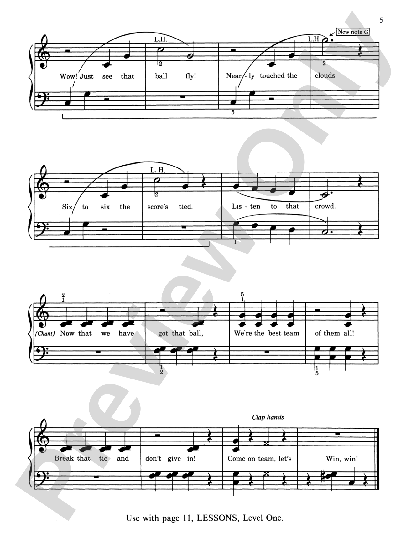 David Carr Glover Method for Piano: Performance, Level 1: Piano