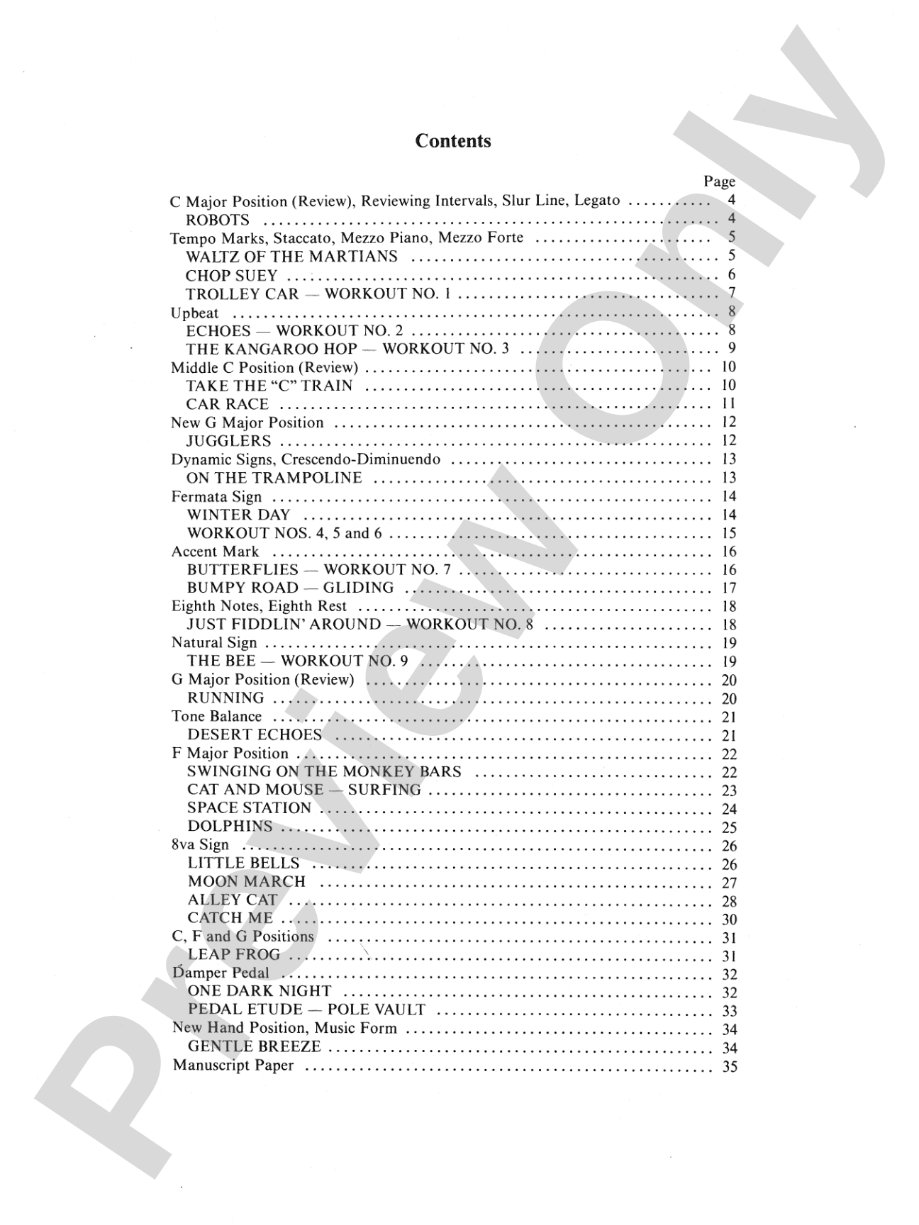 David Carr Glover Method for Piano: Technic, Level 1: Piano