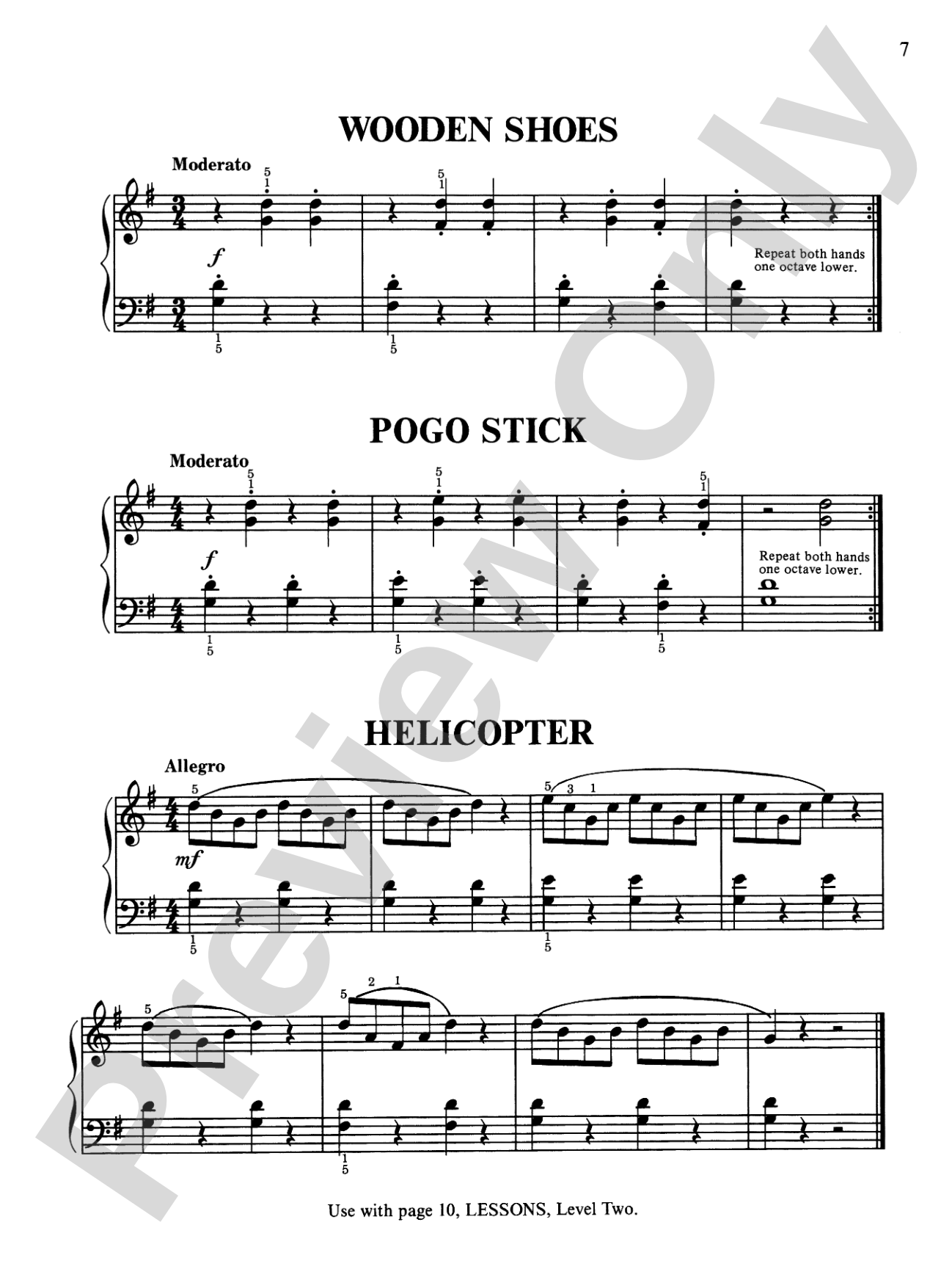 David Carr Glover Method for Piano: Technic, Level 2: Piano