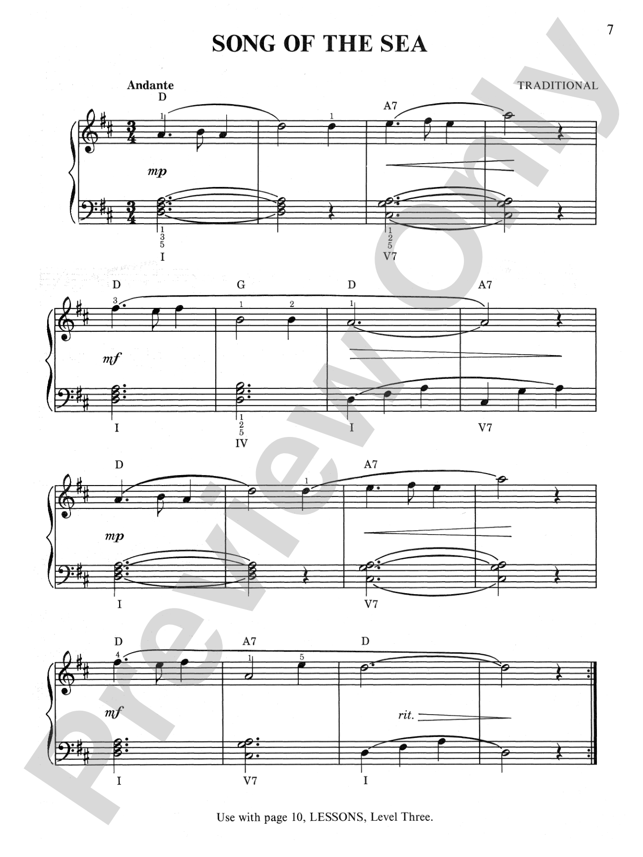 David Carr Glover Method for Piano: Performance, Level 3: Piano