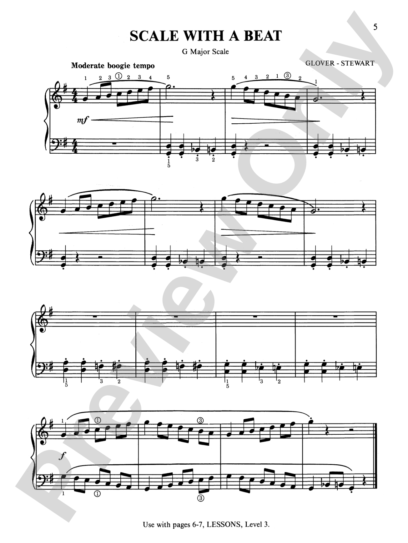 David Carr Glover Method for Piano: Technic, Level 3: Piano