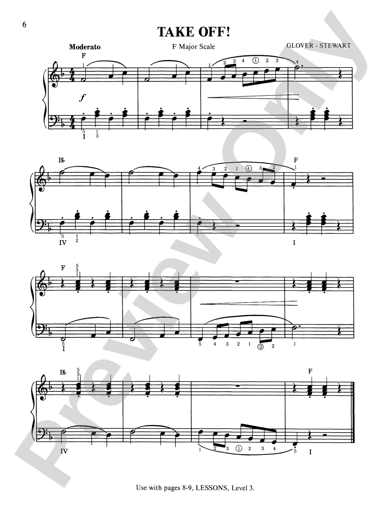 David Carr Glover Method for Piano: Technic, Level 3: Piano