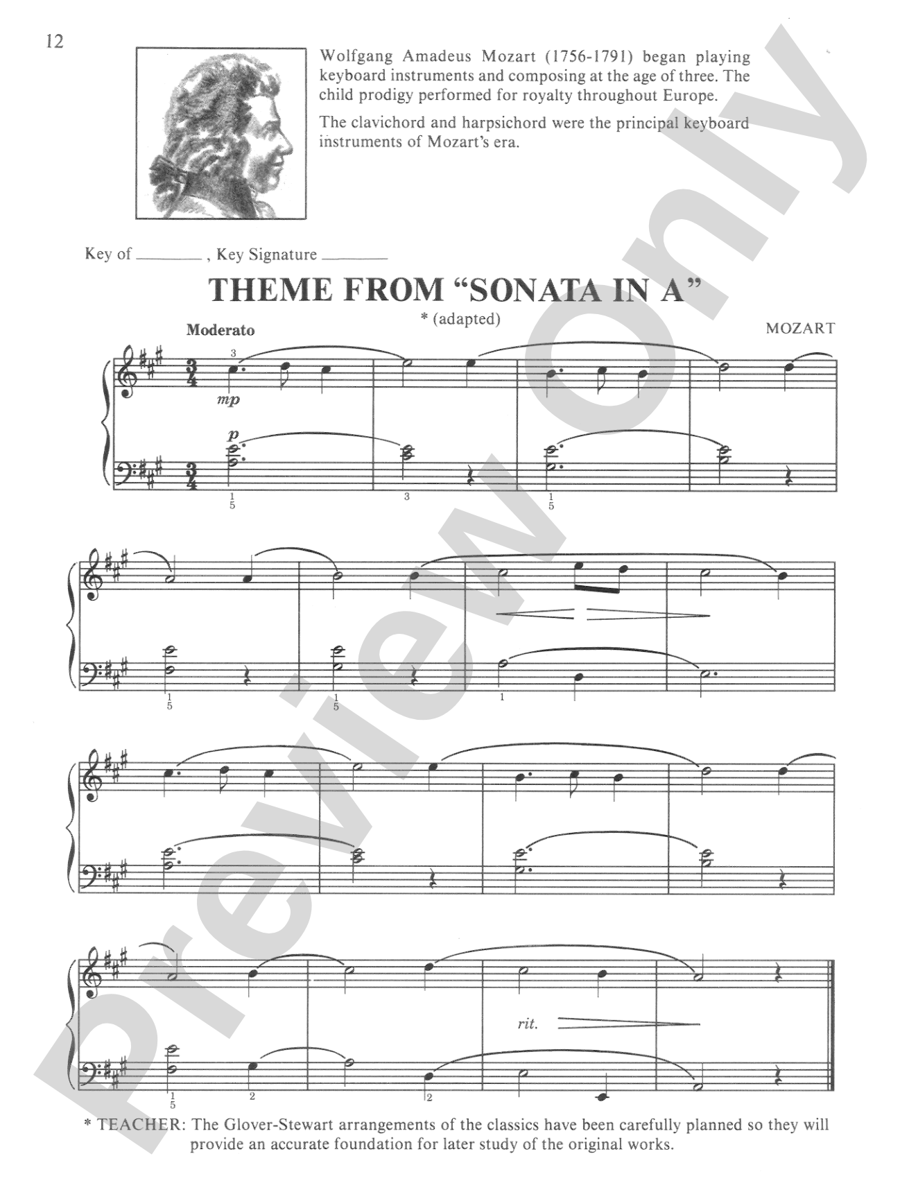 David Carr Glover Method for Piano: Lessons, Level 4: Piano