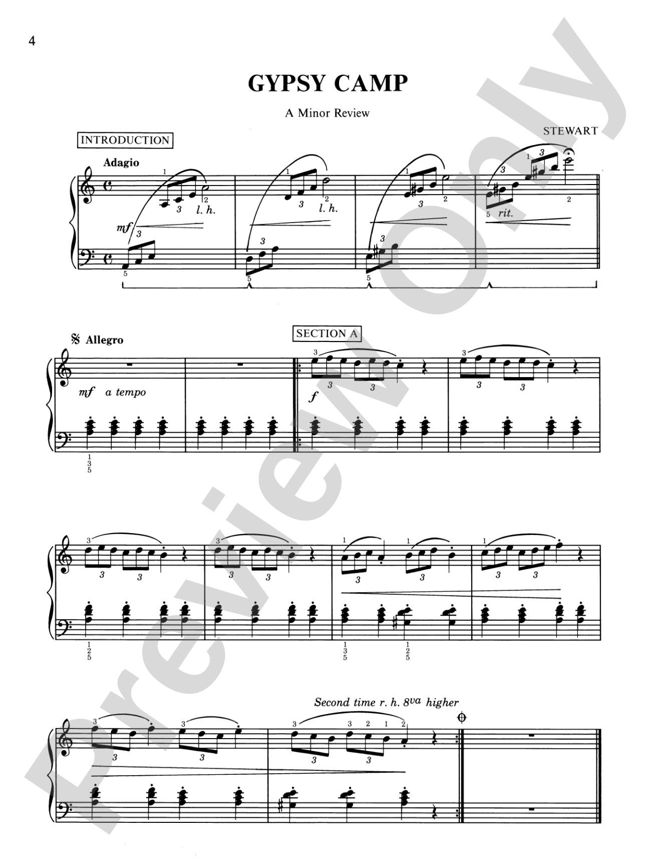 David Carr Glover Method for Piano: Lessons, Level 4: Piano