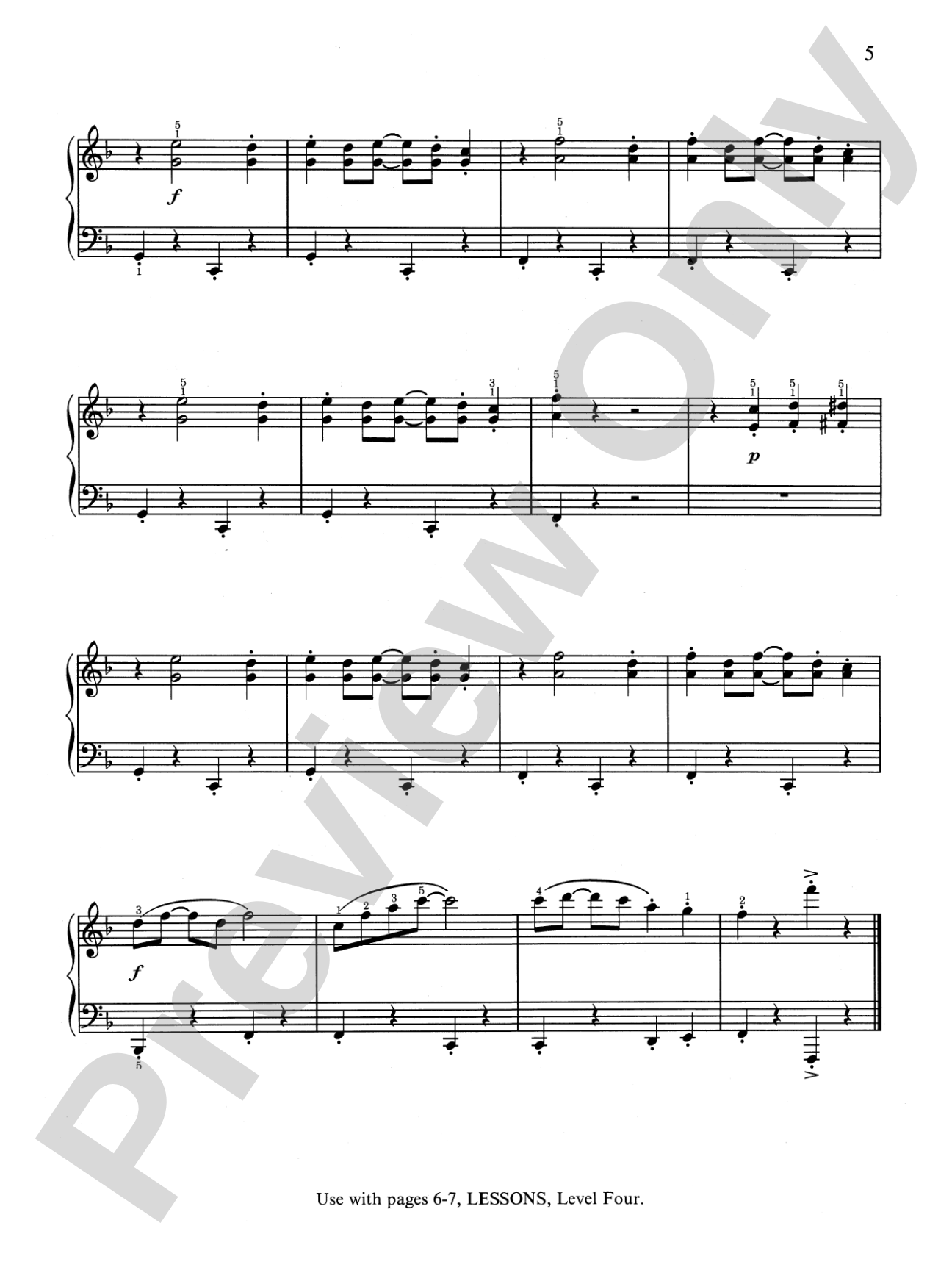 David Carr Glover Method for Piano: Technic, Level 4: Piano