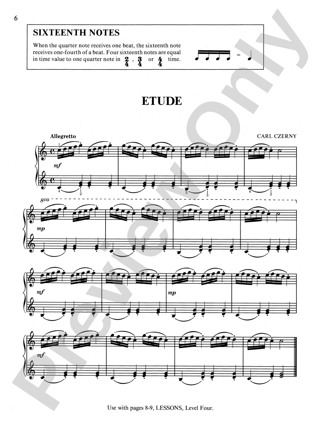 David Carr Glover Method for Piano: Technic, Level 4: Piano