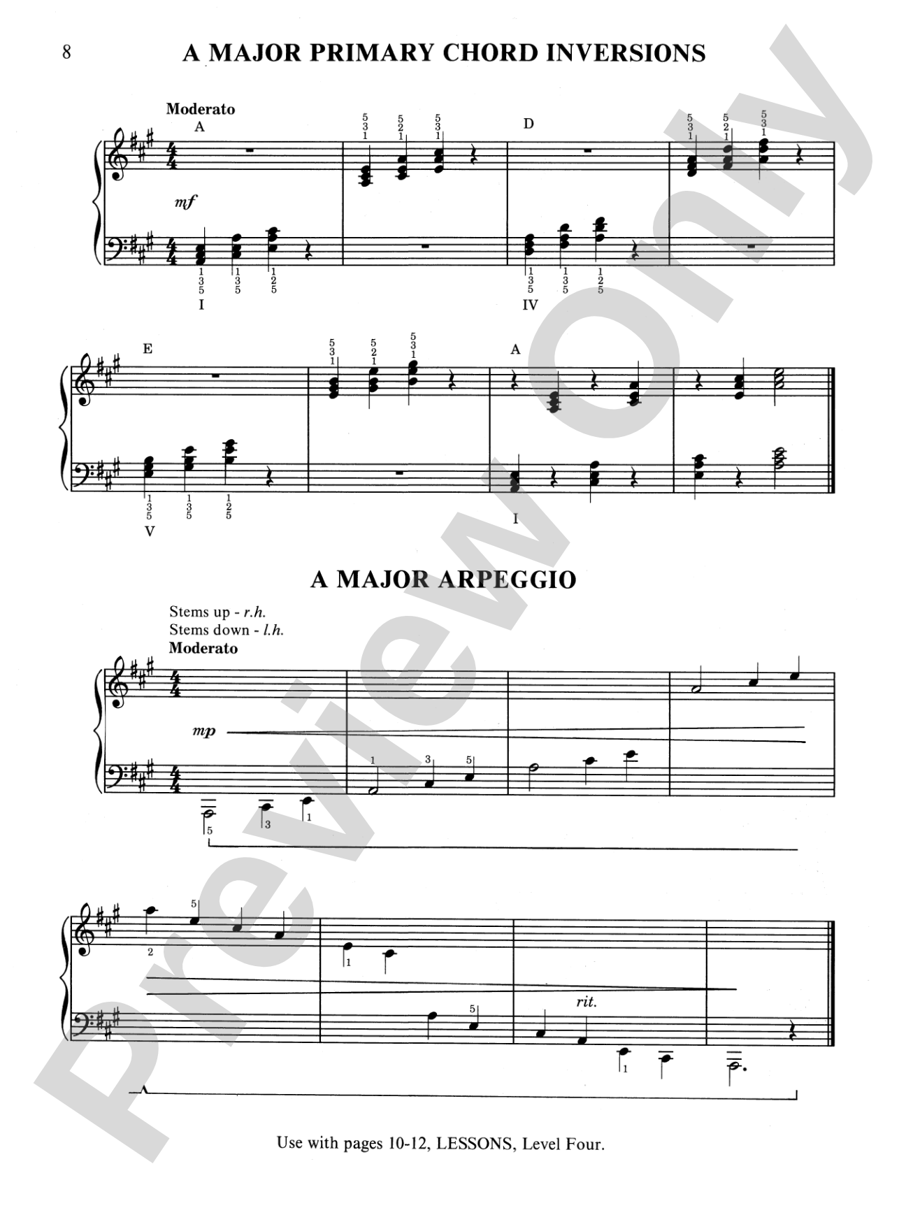 David Carr Glover Method for Piano: Technic, Level 4: Piano