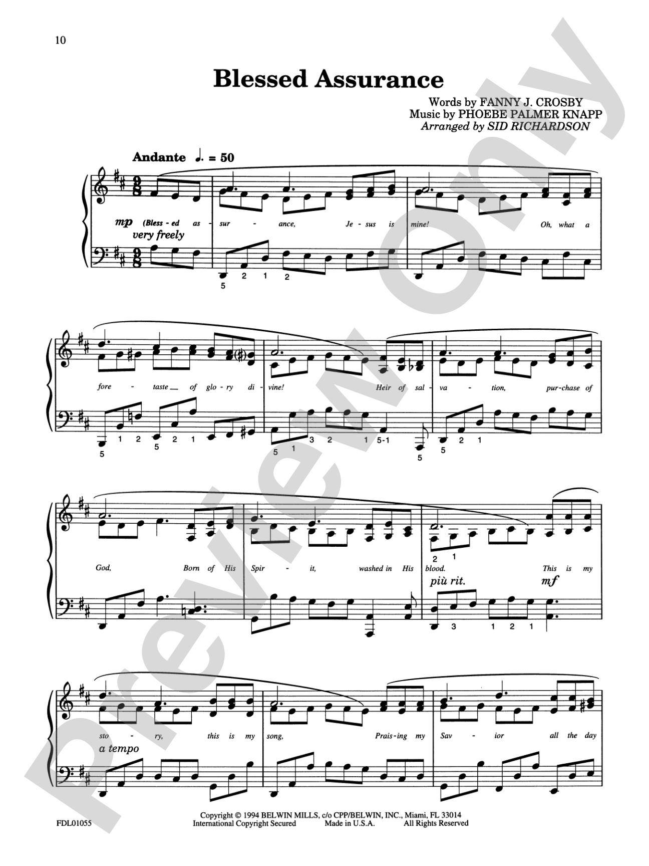 Reflections on Gospel Songs: Piano Solo Arrangements of Gospel Favorites: Piano