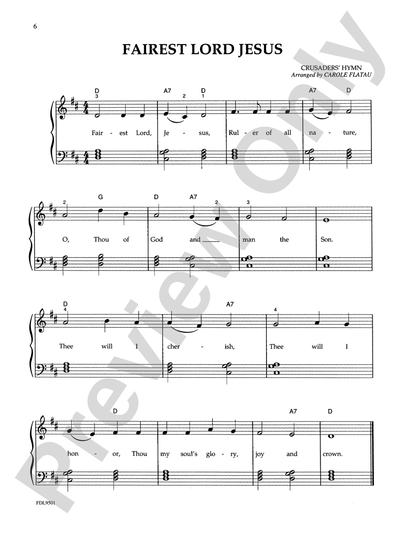 David Carr Glover Method for Piano: Hymns with Chords, Level 2: Piano