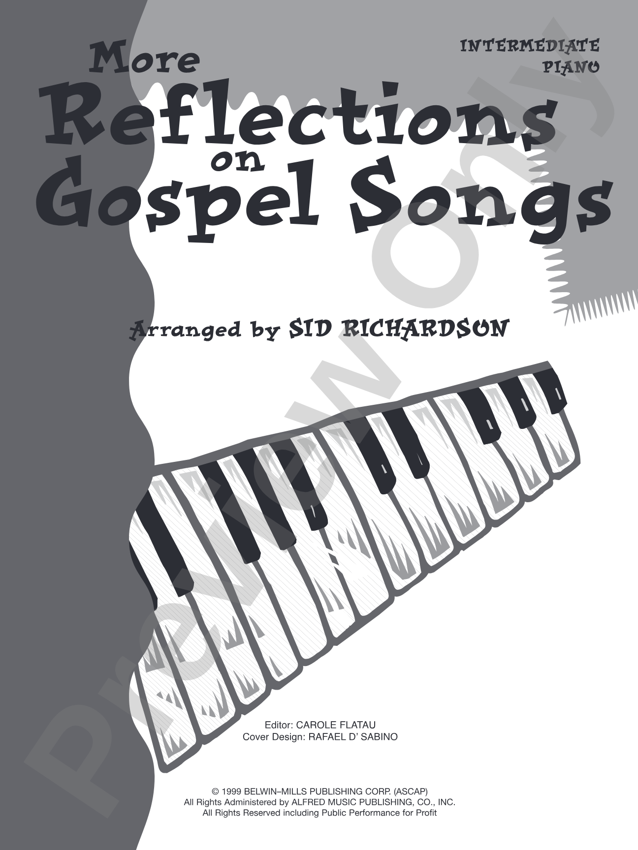 More Reflections on Gospel Songs: Piano Solo Arrangements of Gospel Favorites: Piano