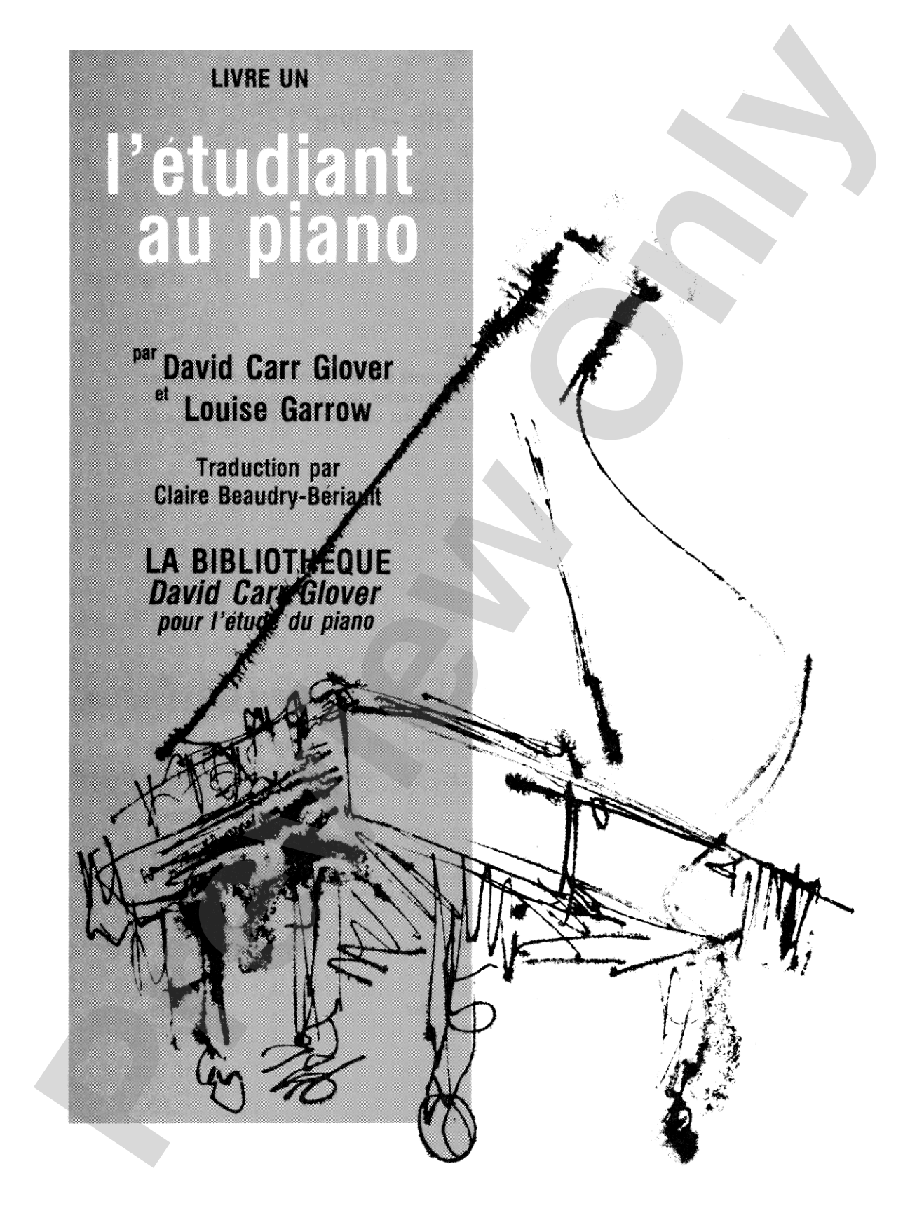 Piano Student (French Edition), Level 1: Piano