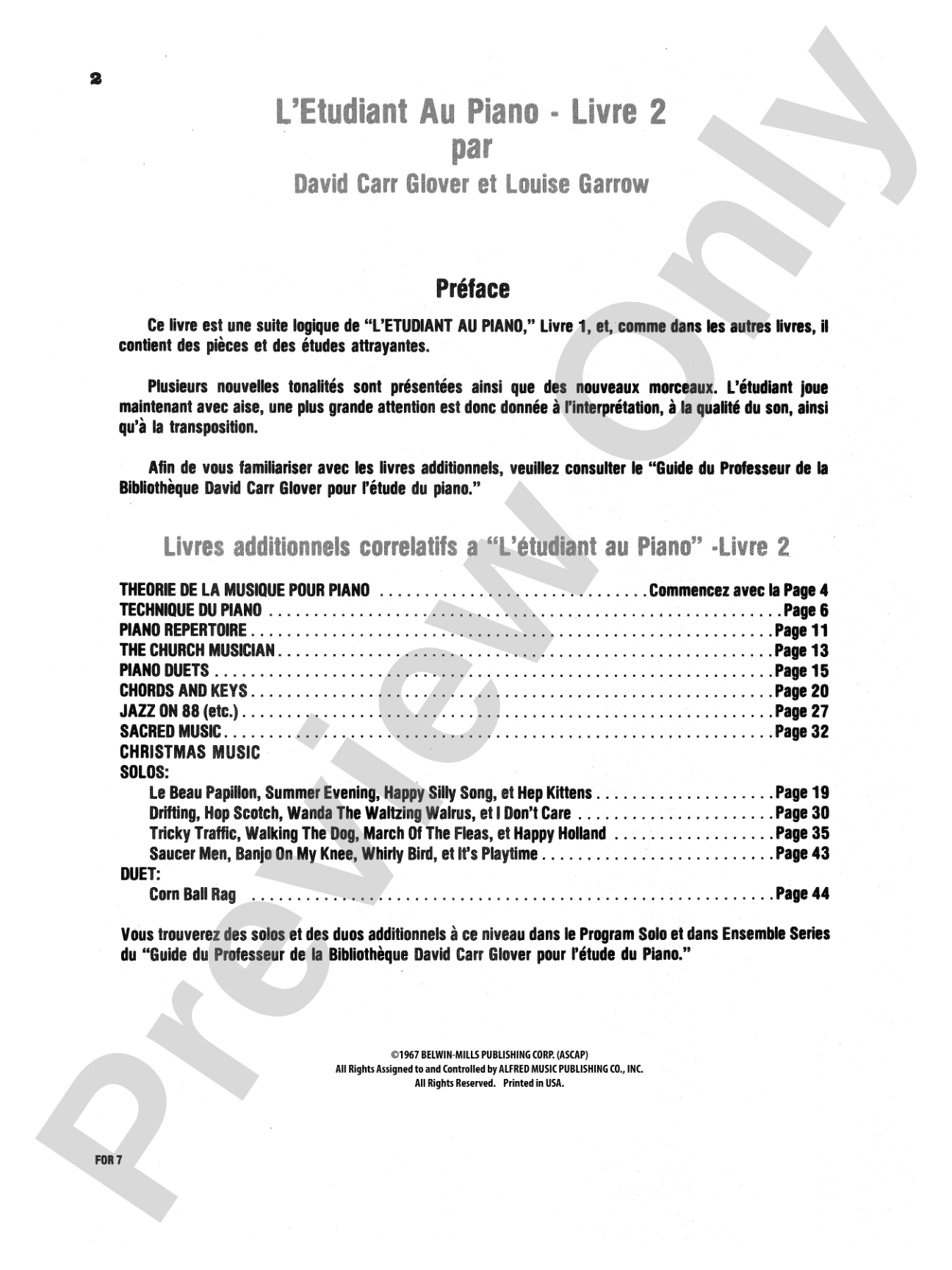 Piano Student (French Edition), Level 2: Piano