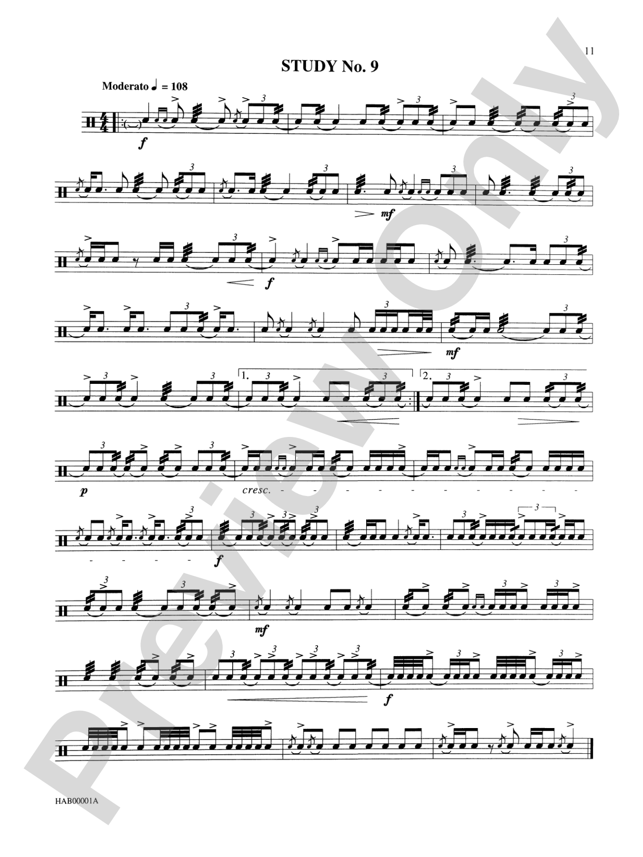 Contemporary Studies for the Snare Drum