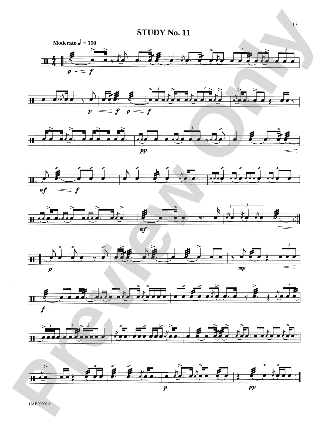 Contemporary Studies for the Snare Drum