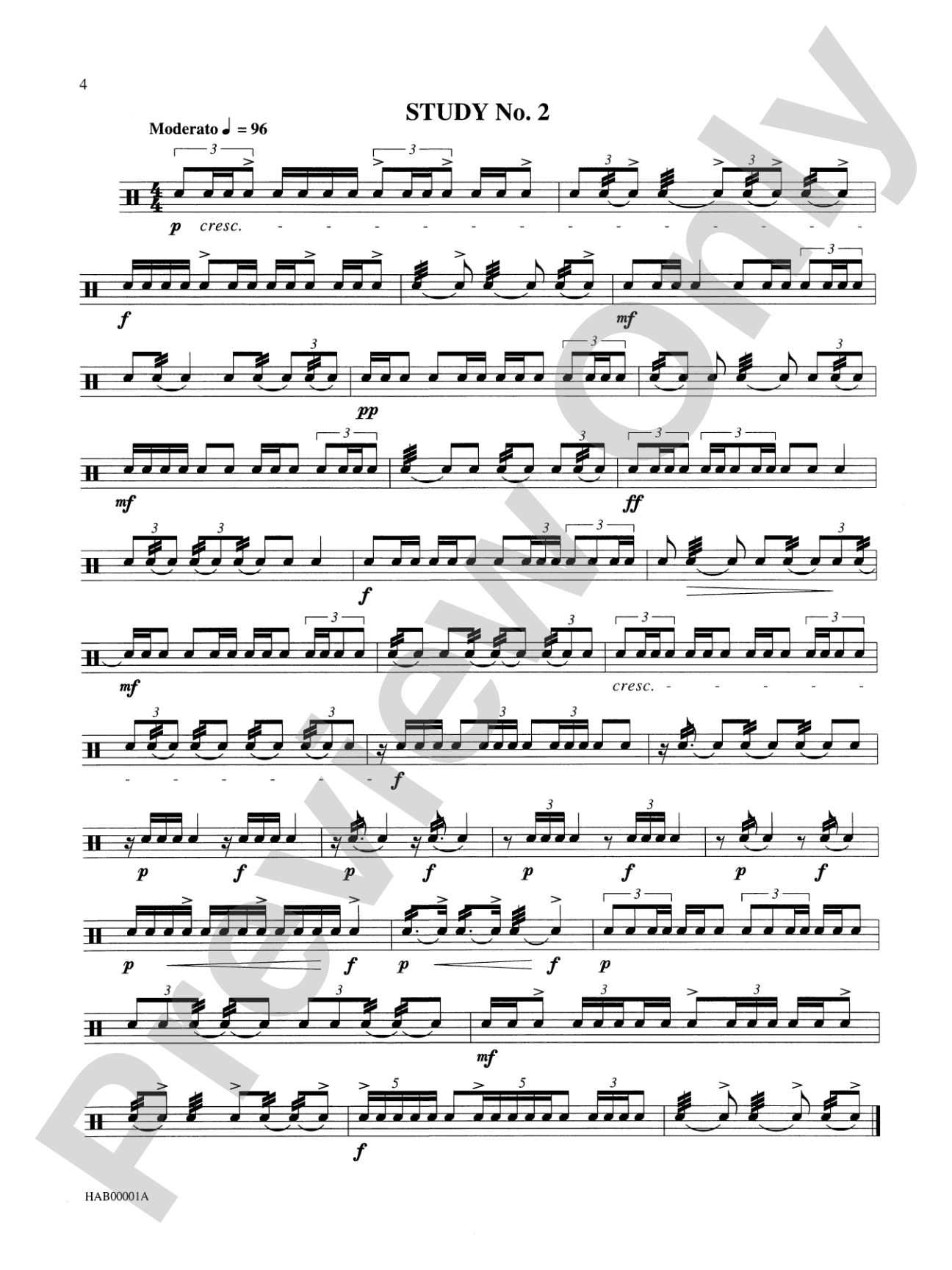 Contemporary Studies for the Snare Drum