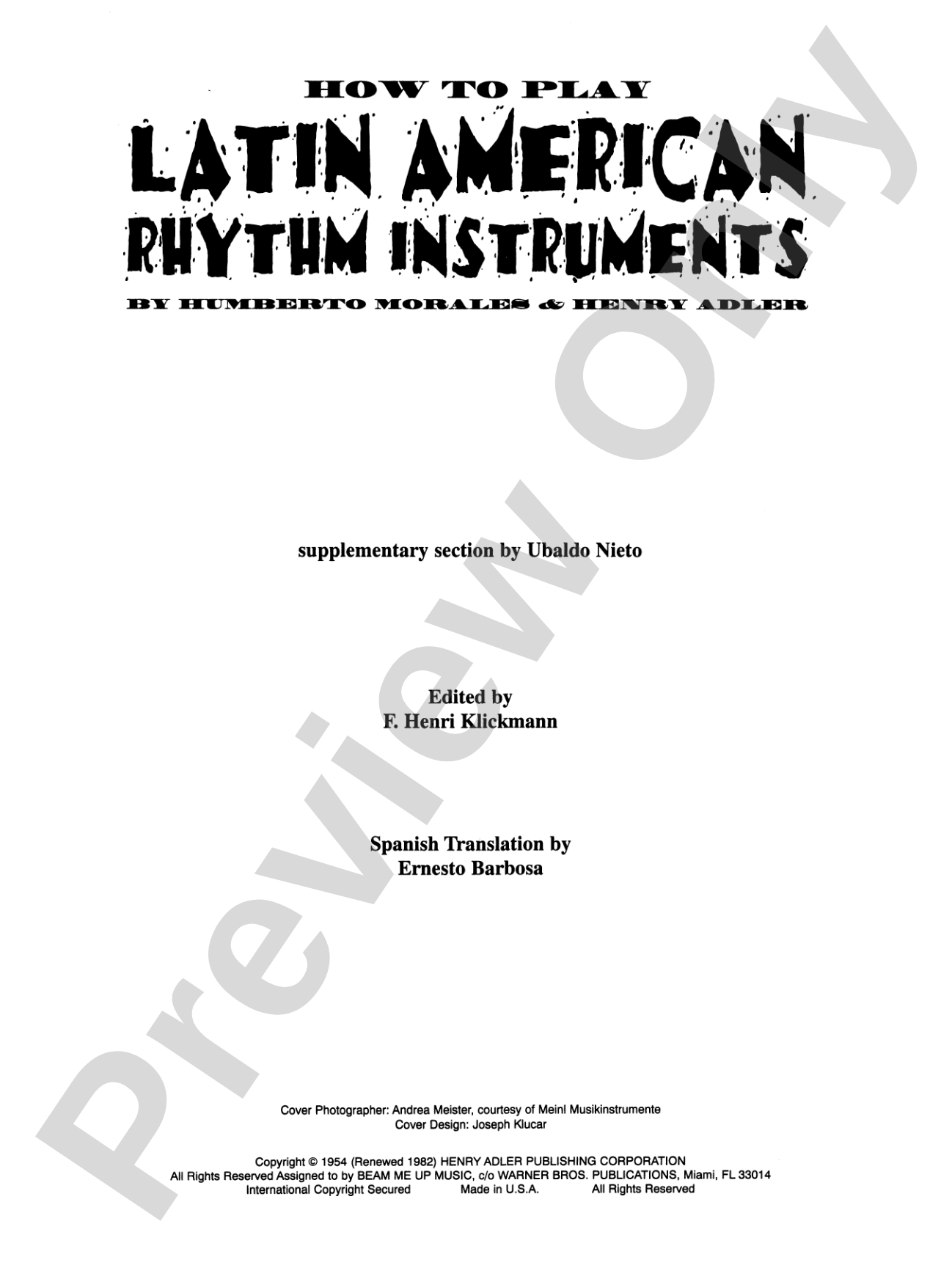 How to Play Latin-American Rhythm Instruments