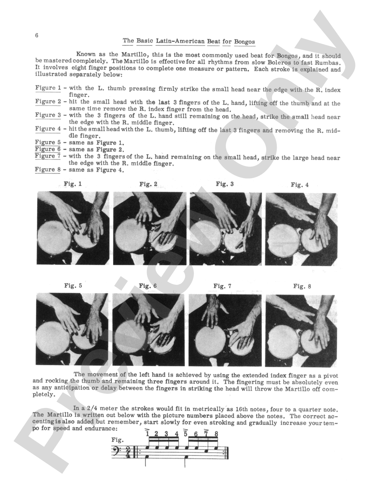 Authentic Bongo Rhythms (Revised): A Complete Study: Contains Illustrations Showing the Current Method of Playing the Bongo Drums and All the Latin Rhythms