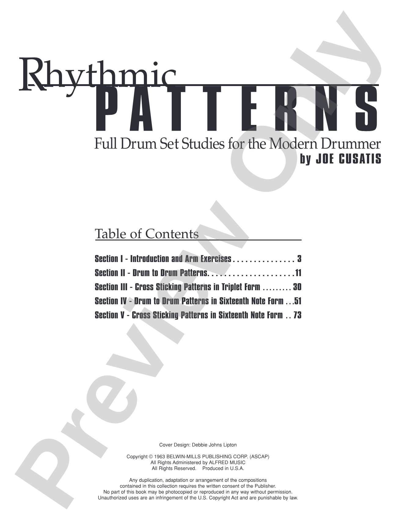 Rhythmic Patterns: Full Drum Set Studies for the Modern Drummer