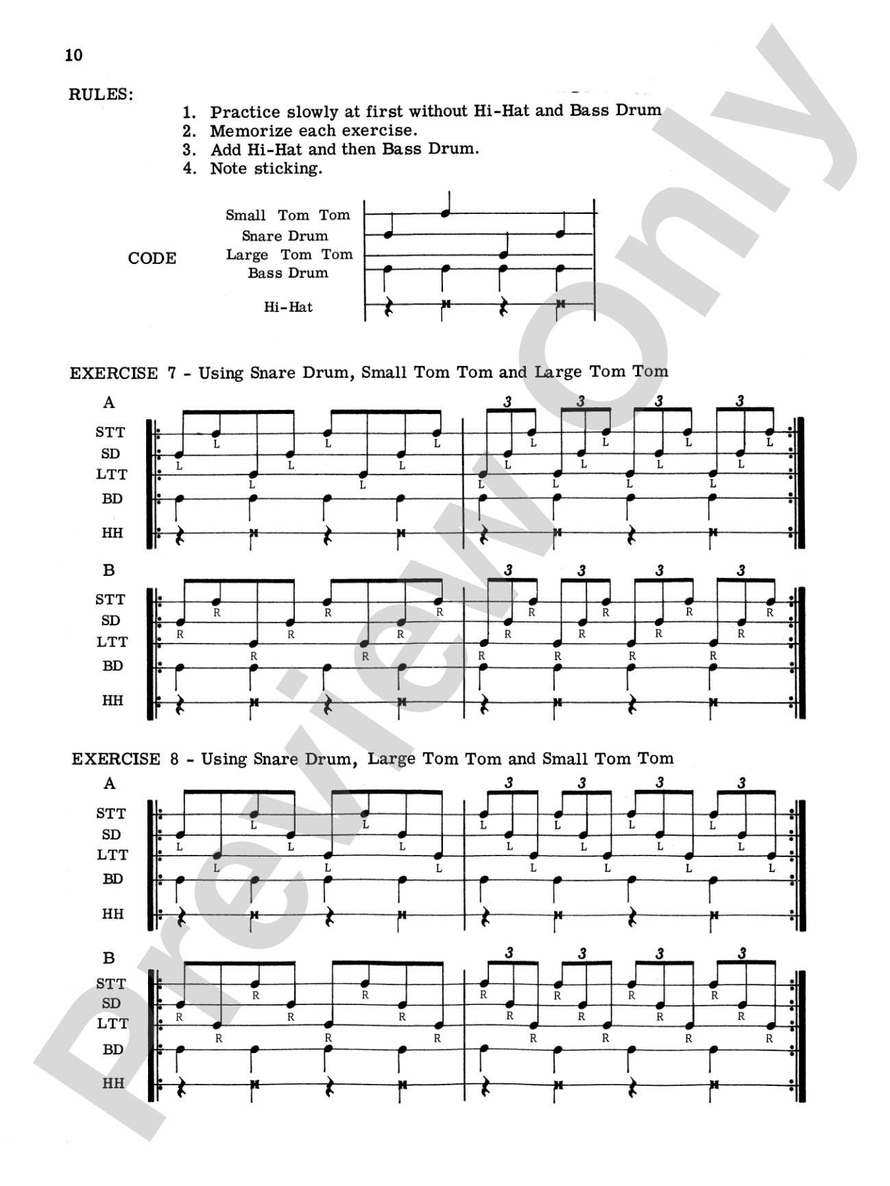 Rhythmic Patterns: Full Drum Set Studies for the Modern Drummer