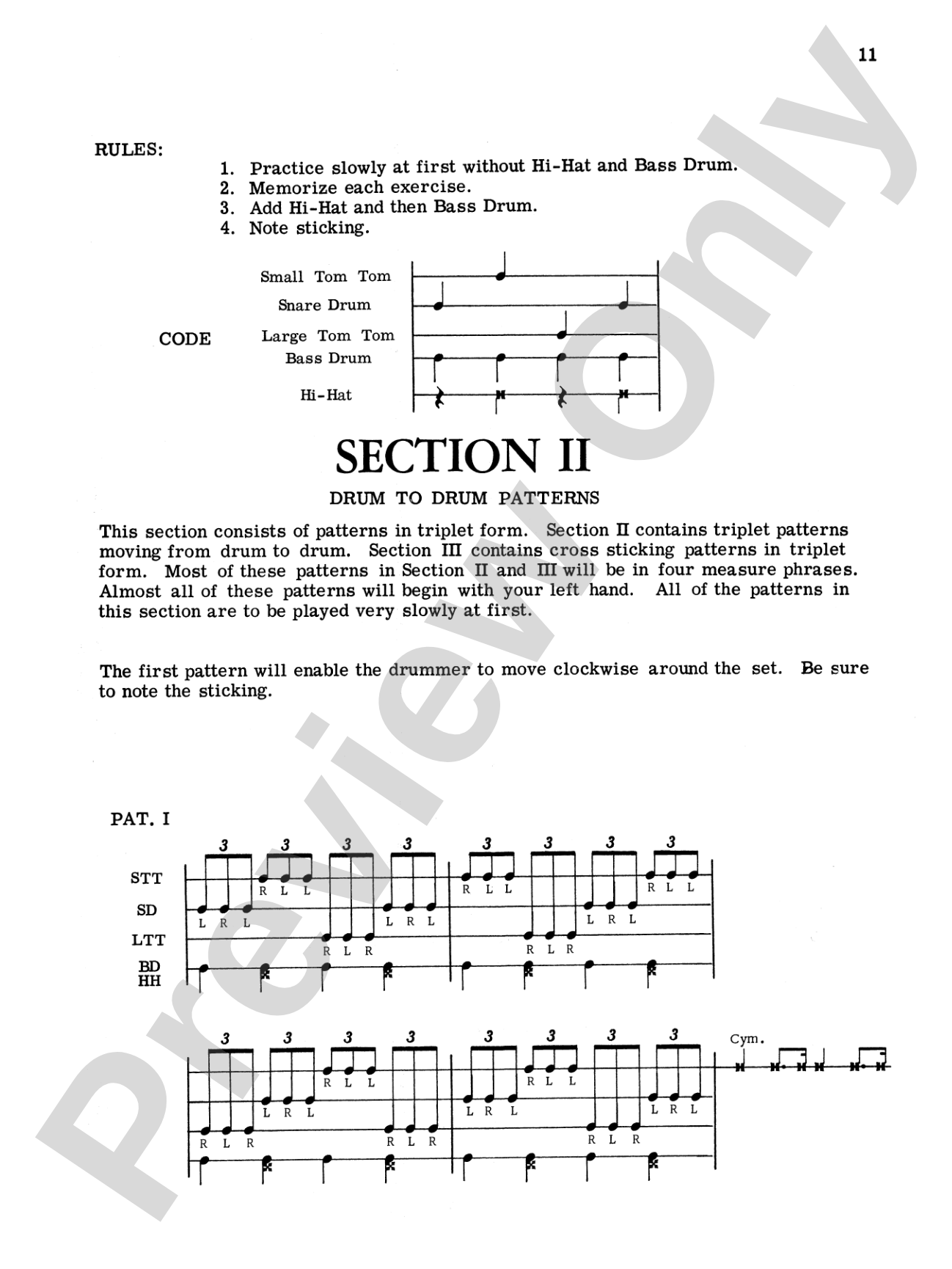 Rhythmic Patterns: Full Drum Set Studies for the Modern Drummer