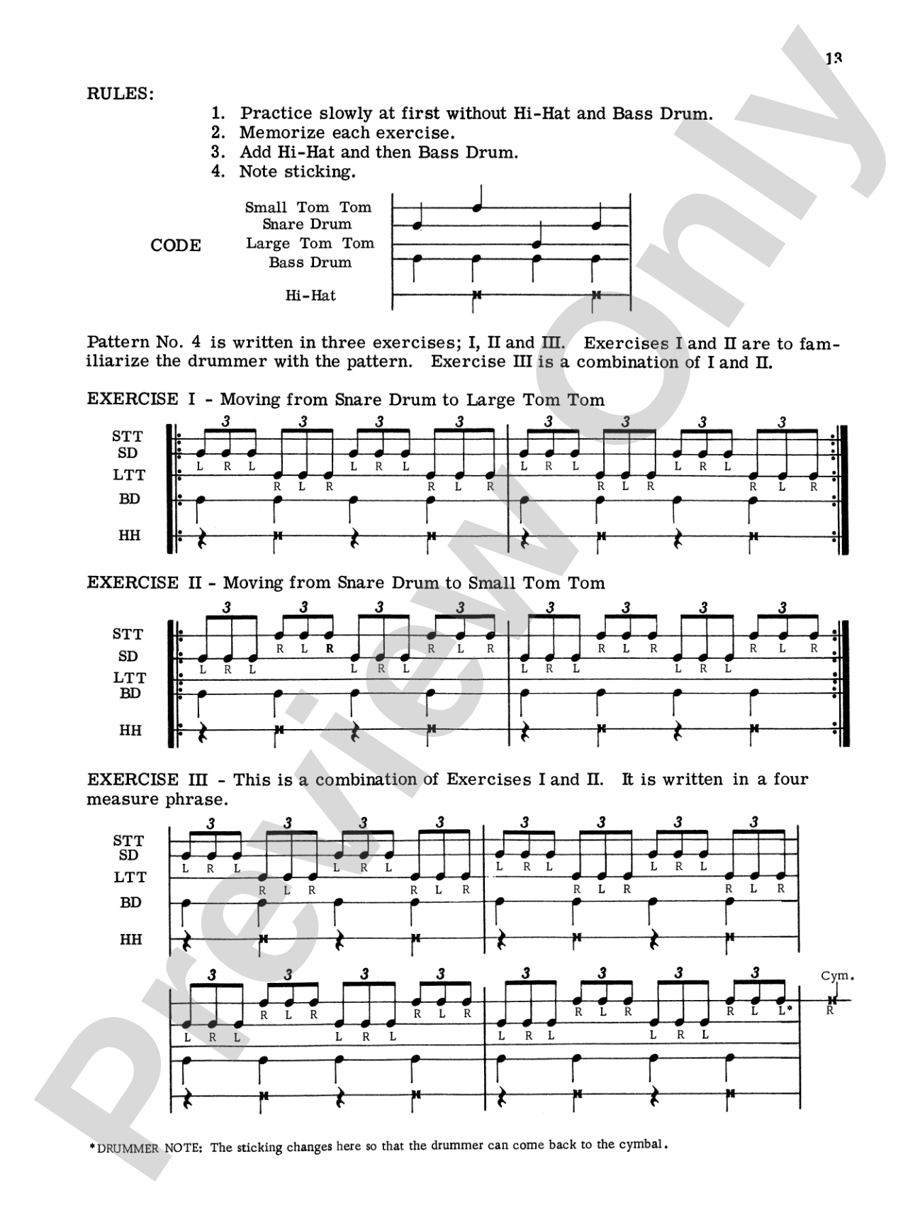 Rhythmic Patterns: Full Drum Set Studies for the Modern Drummer