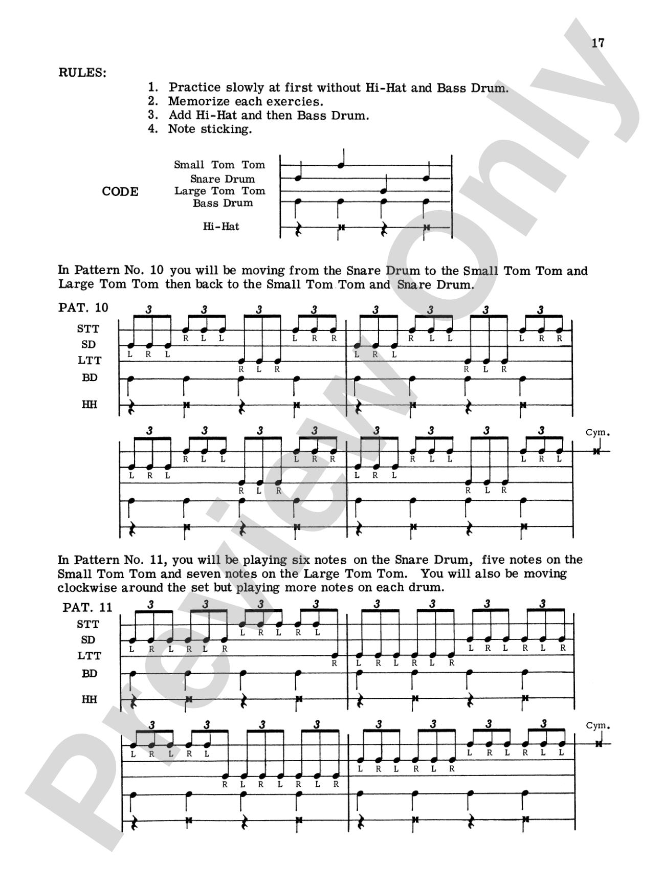 Rhythmic Patterns: Full Drum Set Studies for the Modern Drummer