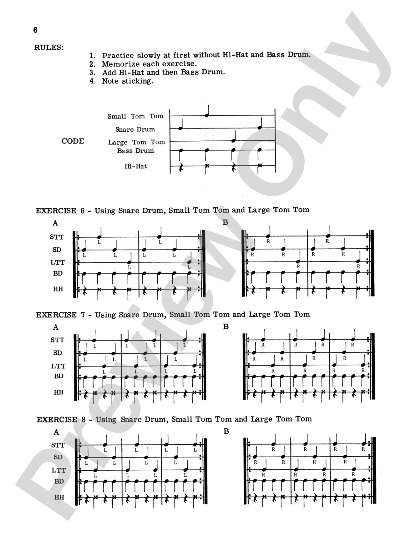 Rhythmic Patterns: Full Drum Set Studies for the Modern Drummer