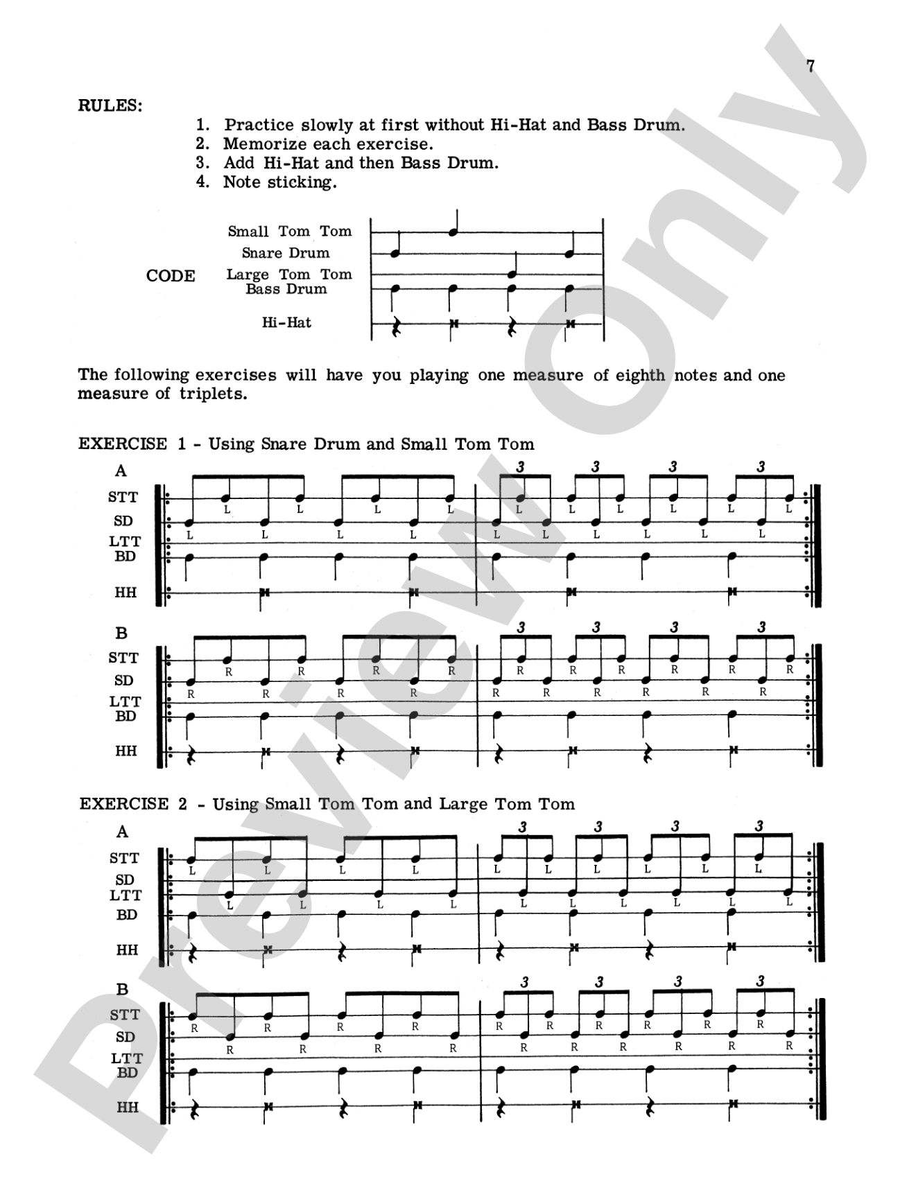 Rhythmic Patterns: Full Drum Set Studies for the Modern Drummer