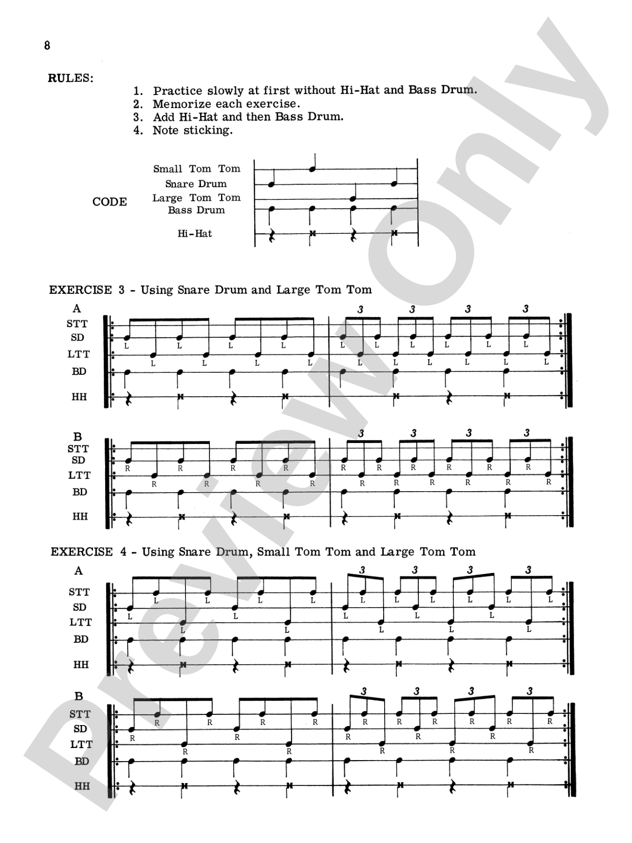 Rhythmic Patterns: Full Drum Set Studies for the Modern Drummer