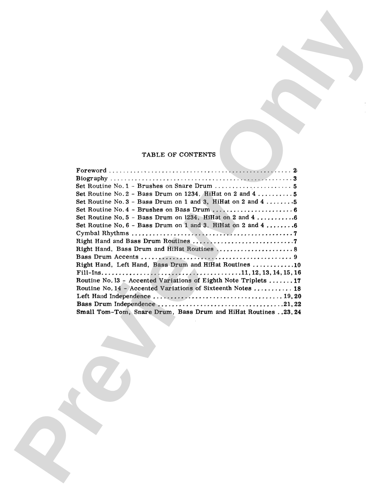 Introduction to the Drumset, Book 1: Designed for the Beginner