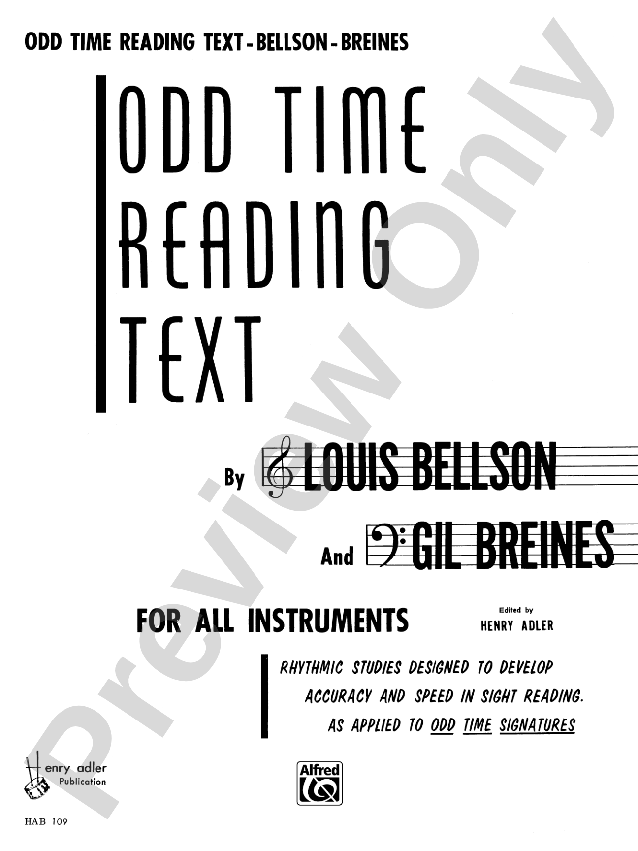 Odd Time Reading Text: For All Instruments