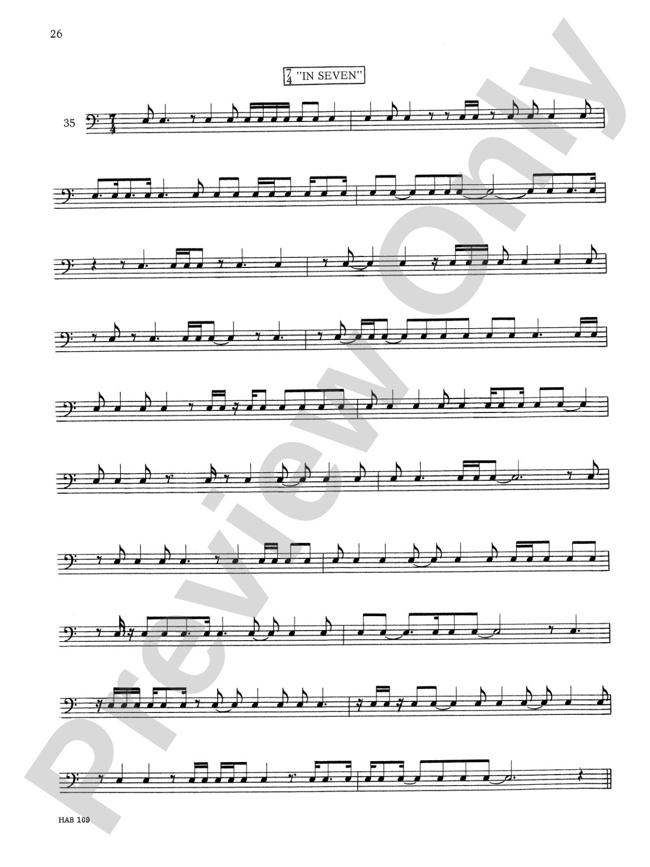 Odd Time Reading Text: For All Instruments