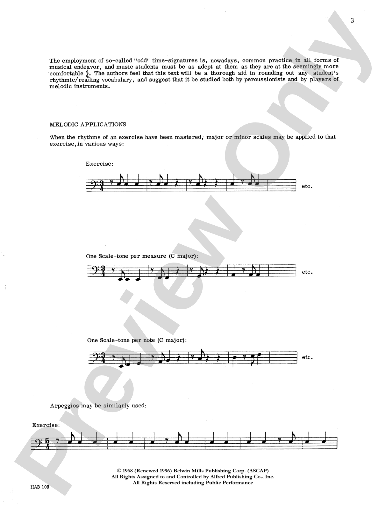 Odd Time Reading Text: For All Instruments
