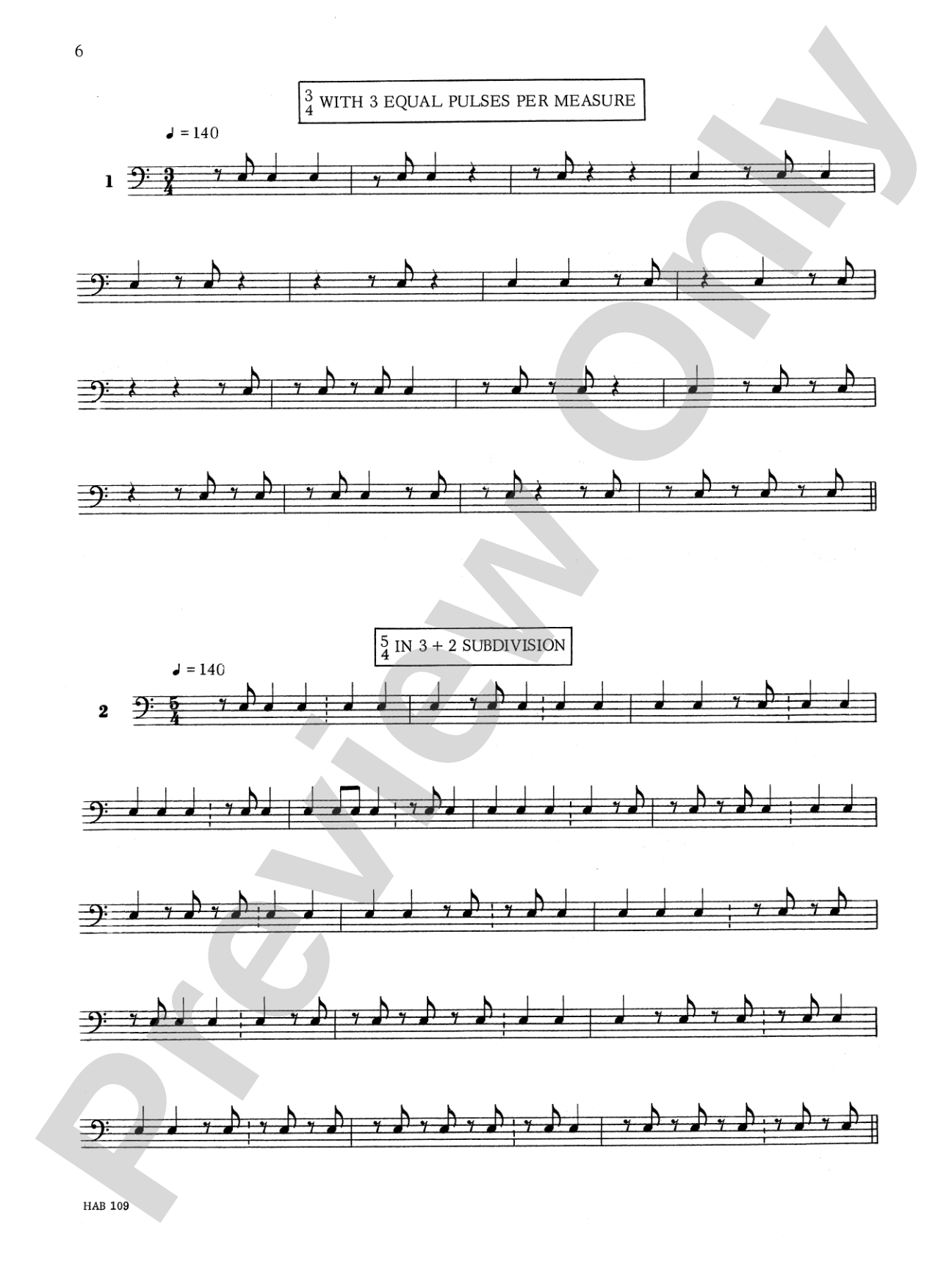 Odd Time Reading Text: For All Instruments