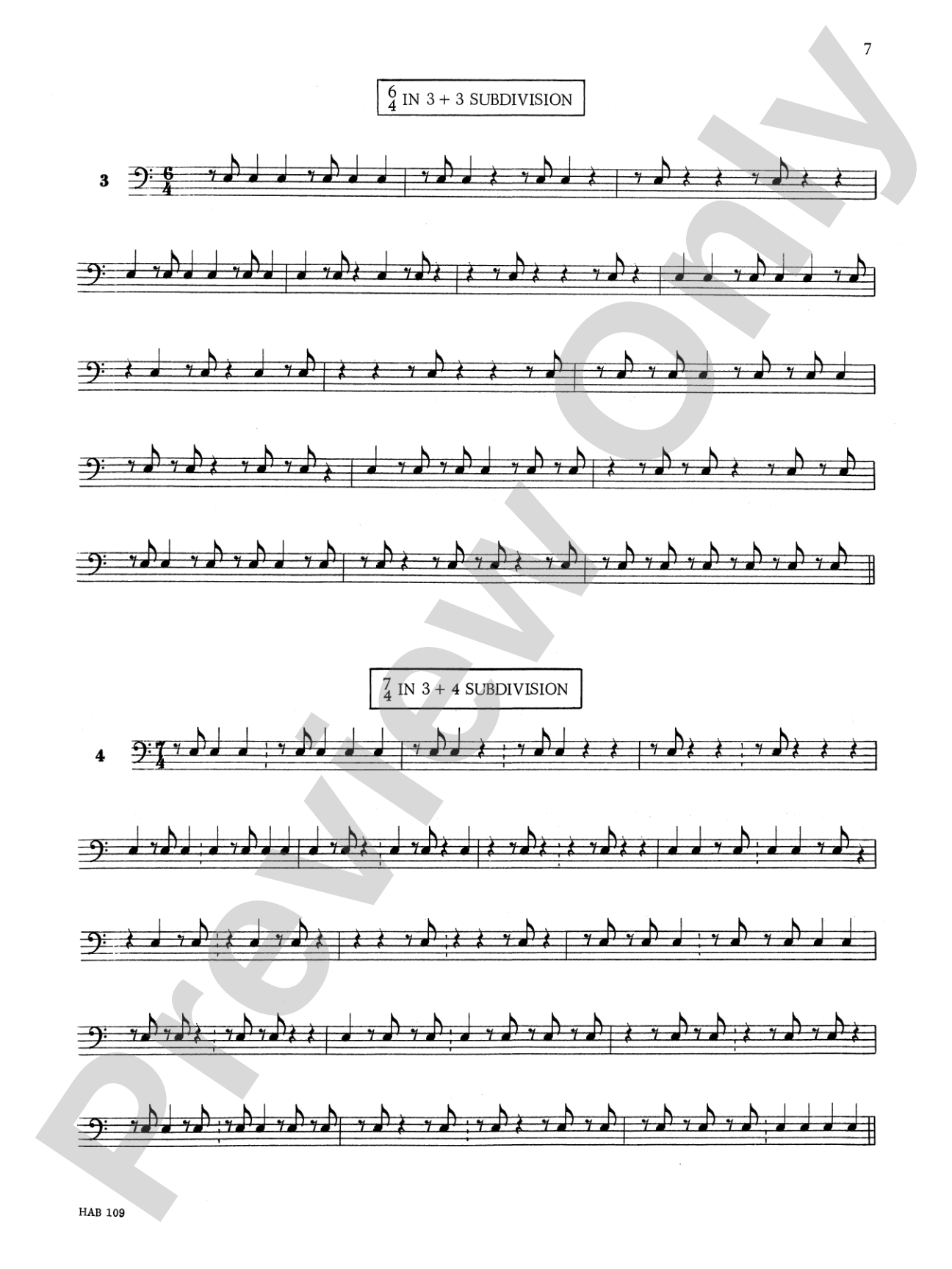 Odd Time Reading Text: For All Instruments