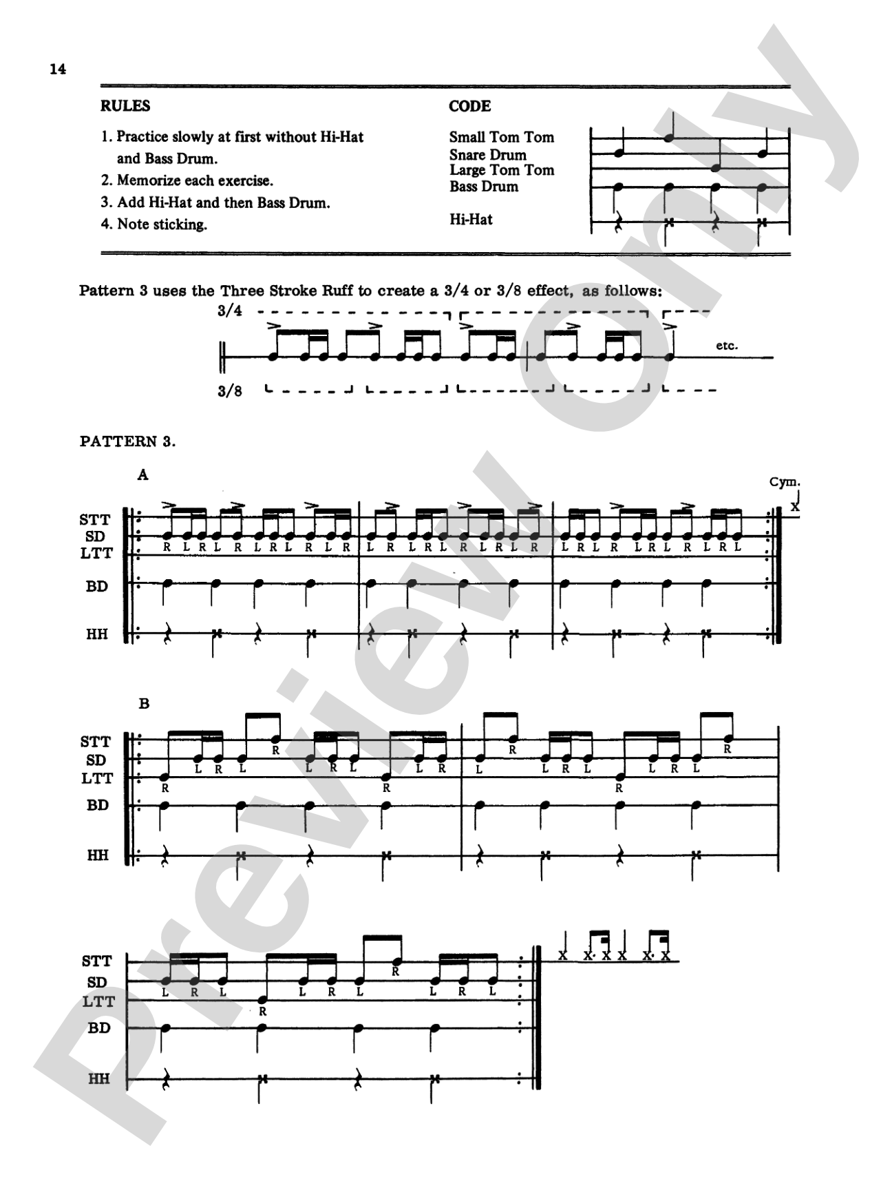 Rudimental Patterns: Full Drum Set Studies for the Modern Drummer